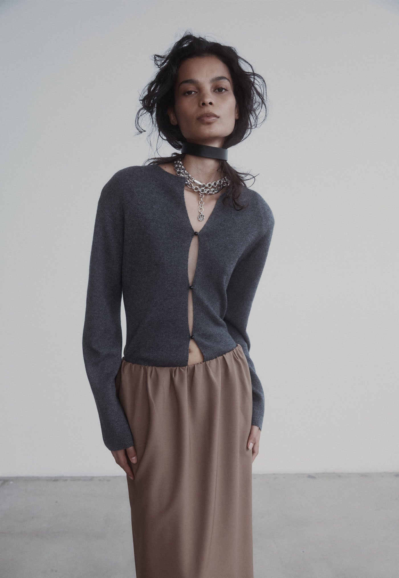 Violetta Cardigan - Pewter