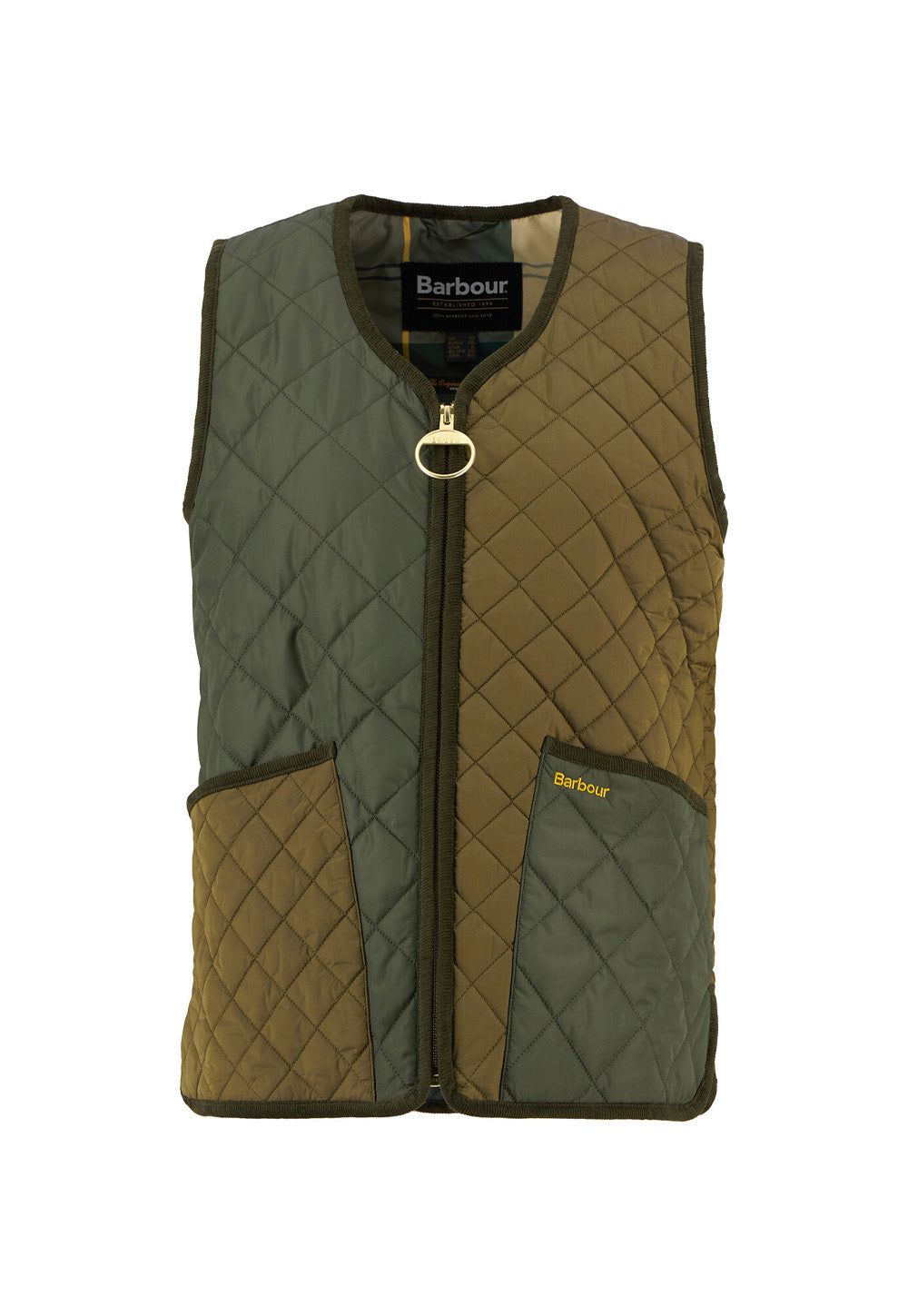 Heslerton Gilet - Golden Olive/Olive/Ancient Tartan