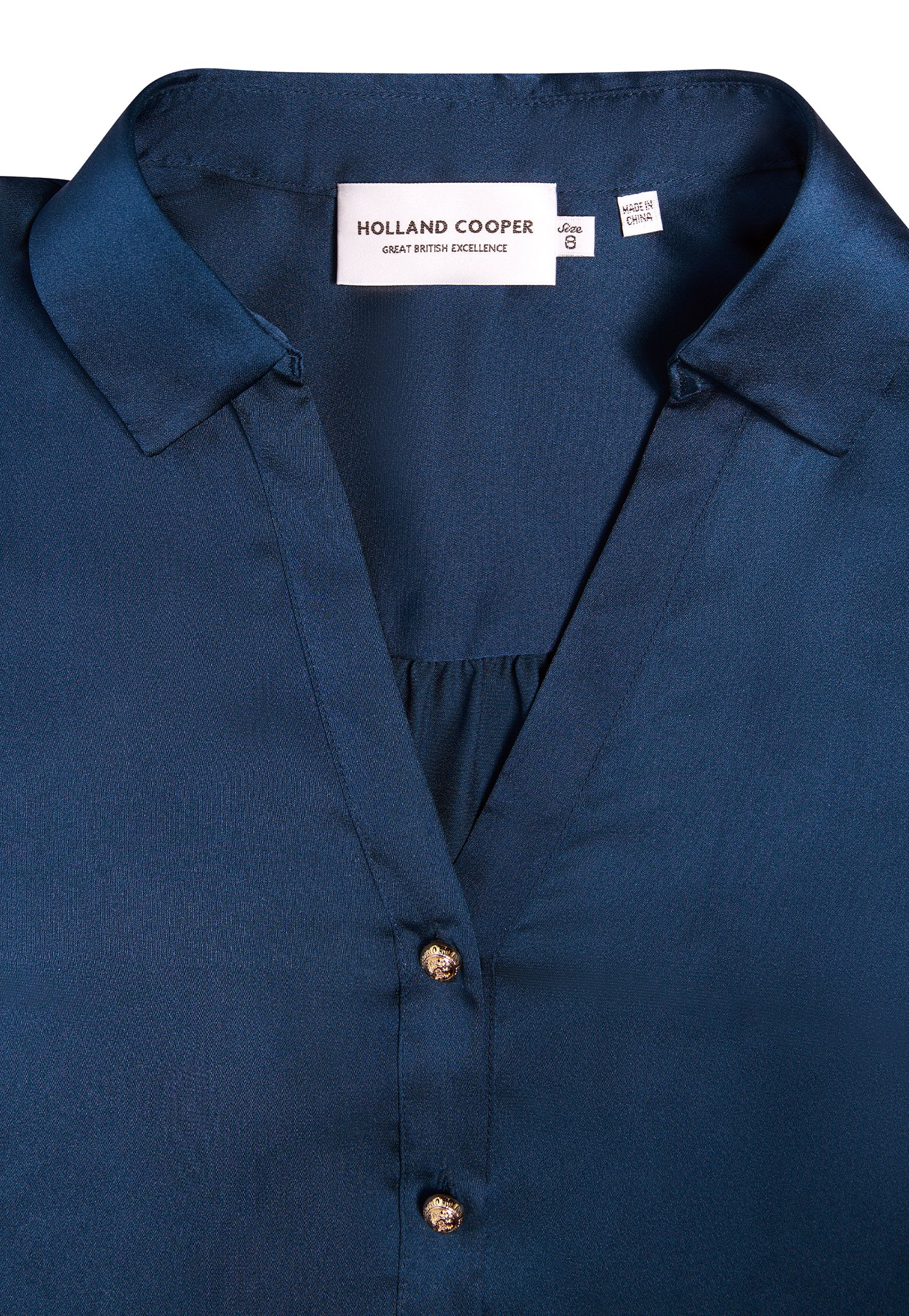 Annie V-Neck Shirt - Petrol