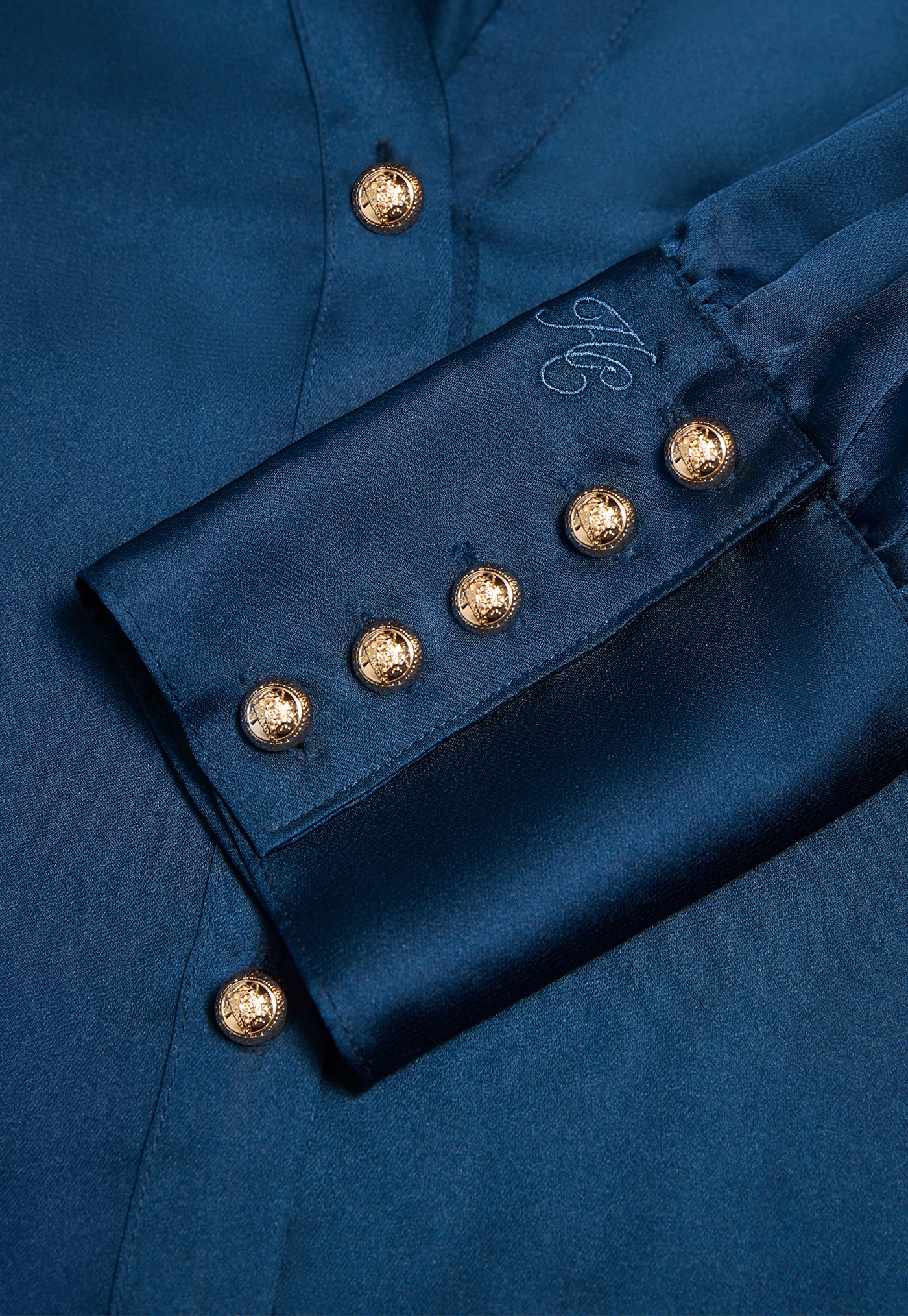 Annie V-Neck Shirt - Petrol