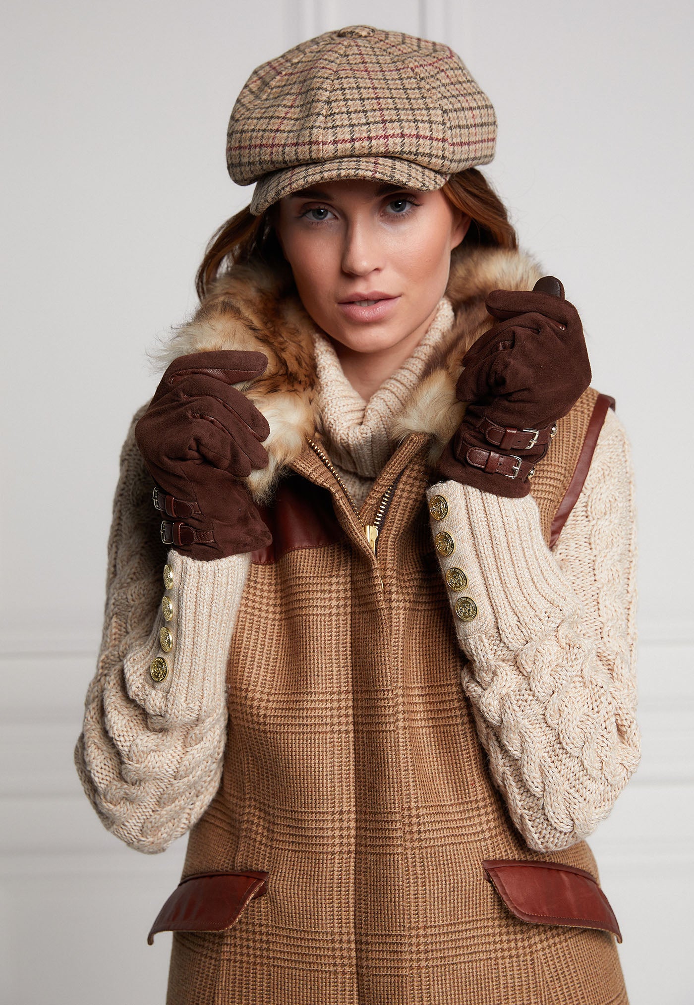 Baker Boy Tweed Cap - Charlton Tweed