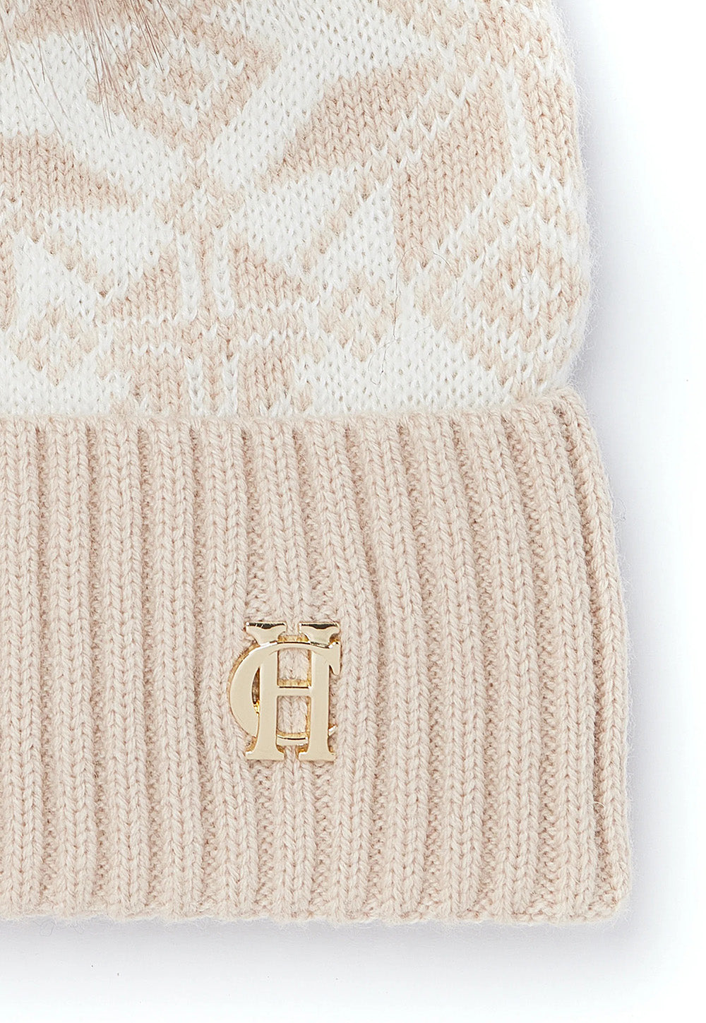 Beatrice Bobble Hat - Camel Cream