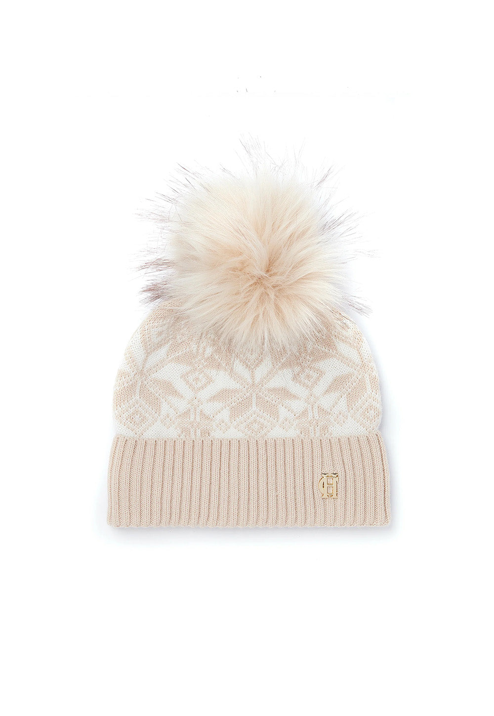Beatrice Bobble Hat - Camel Cream