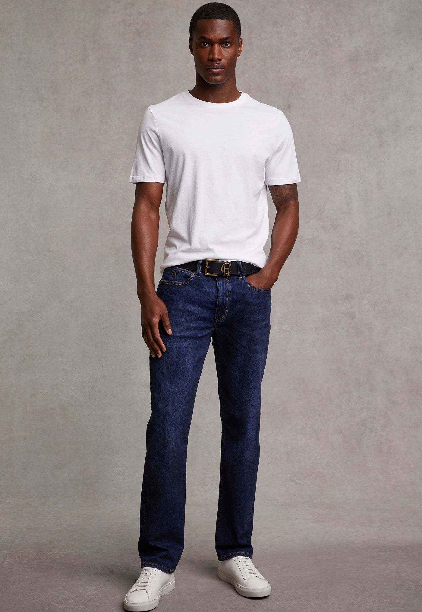 Mens Classic Straight Jean - Washed Indigo