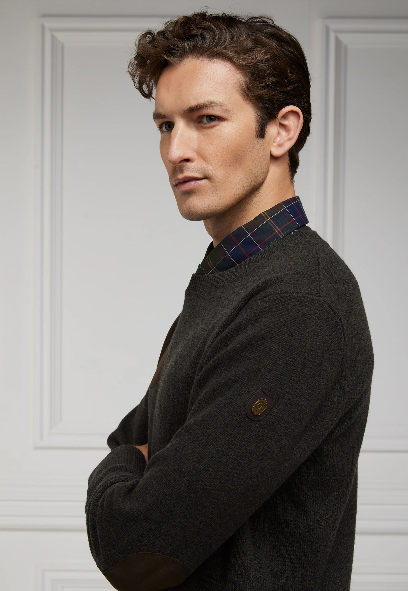 Country Crew Neck Knit - Moss