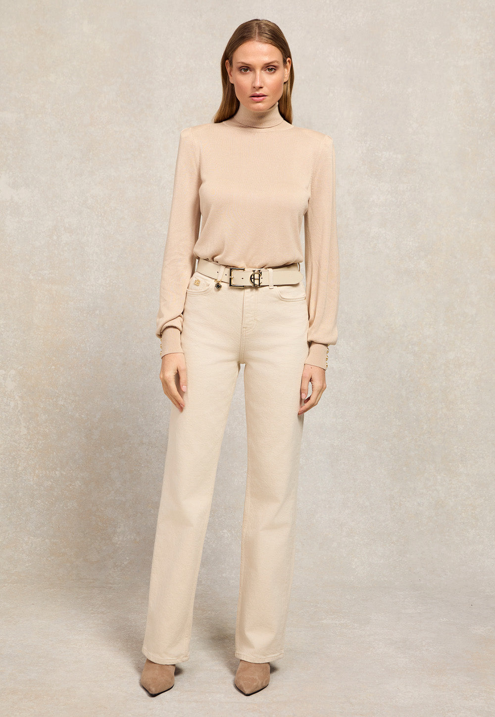 Classic Straight Jean - Oatmeal