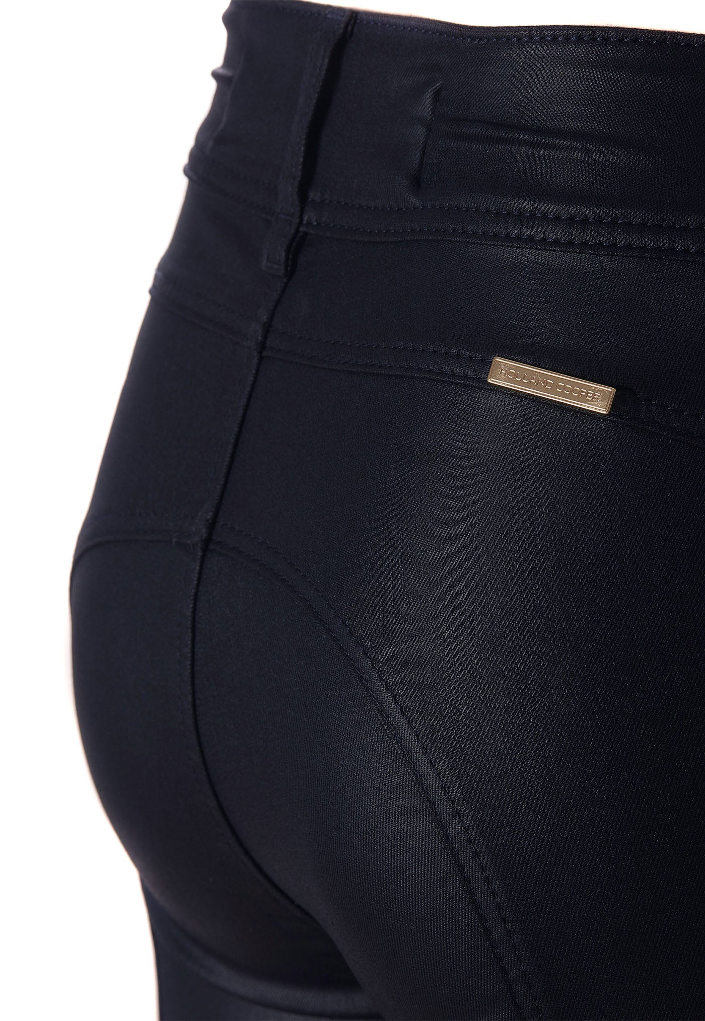 Coated Jodhpur Jean - Navy