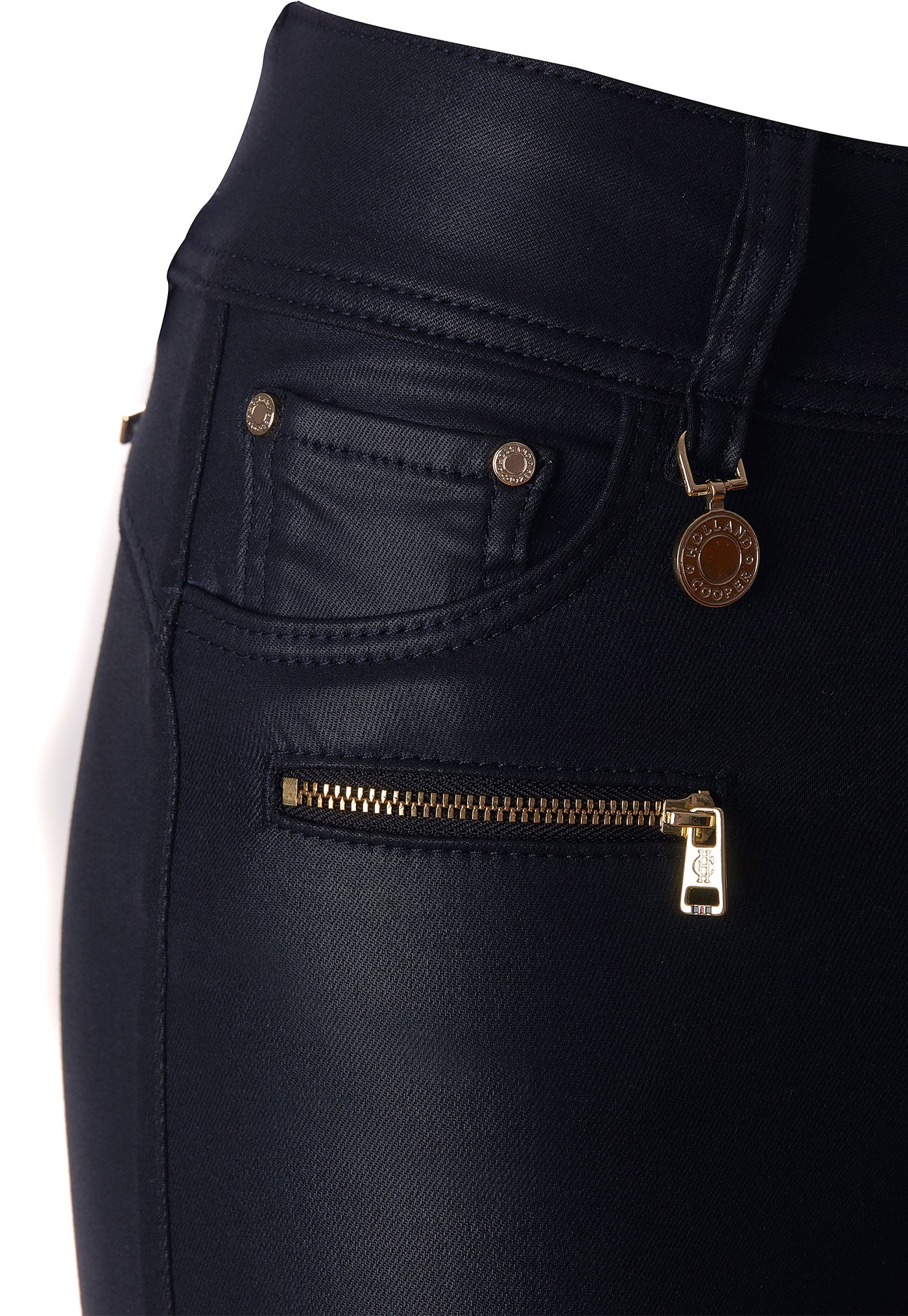 Coated Jodhpur Jean - Navy