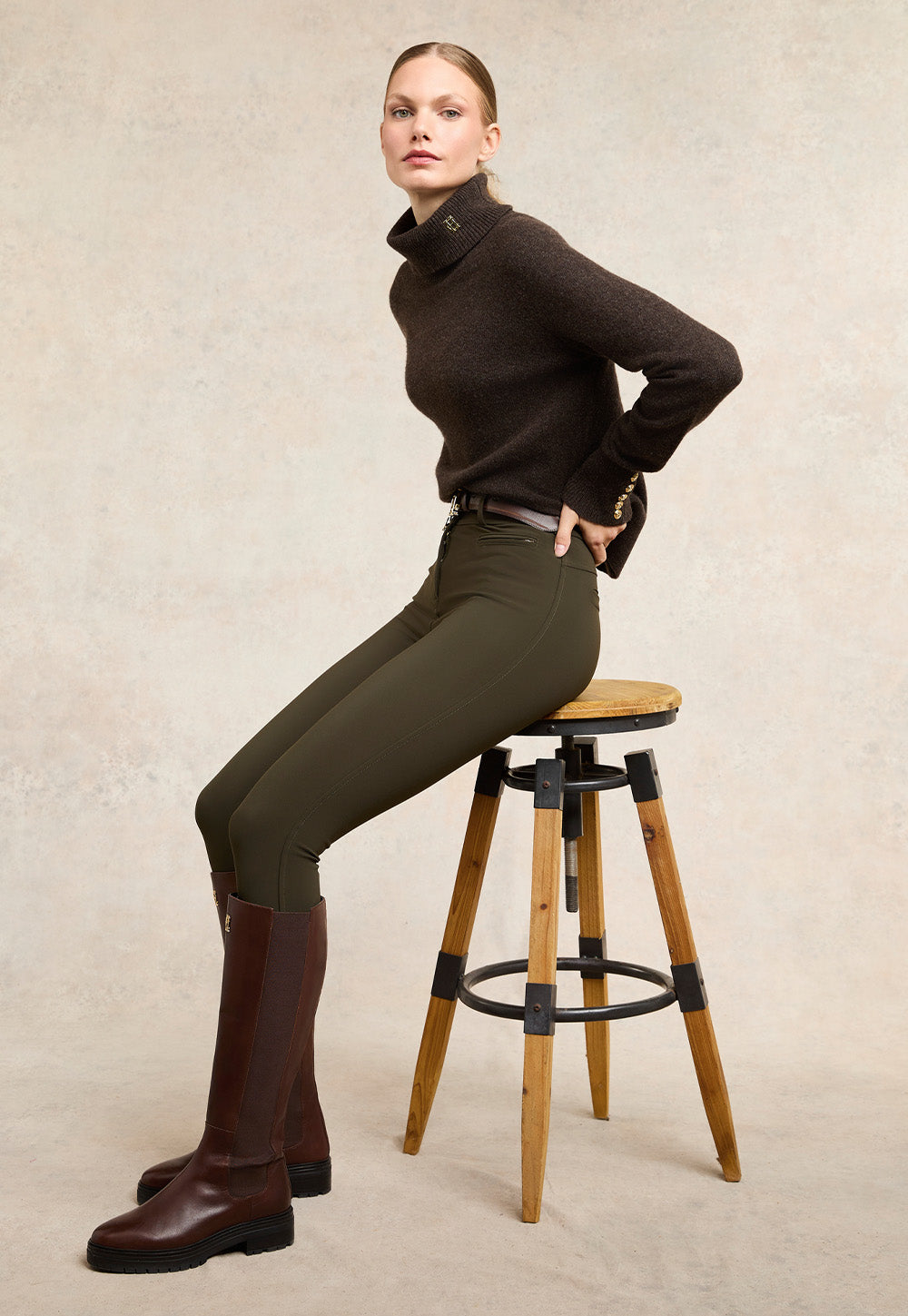 Contour Trouser - Dark Olive