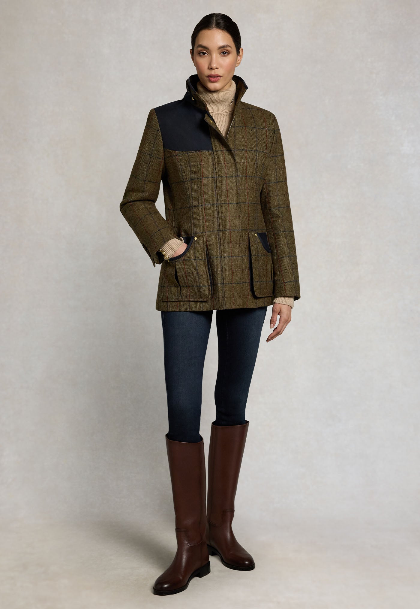 Country Classic Jacket - Glen Green Check