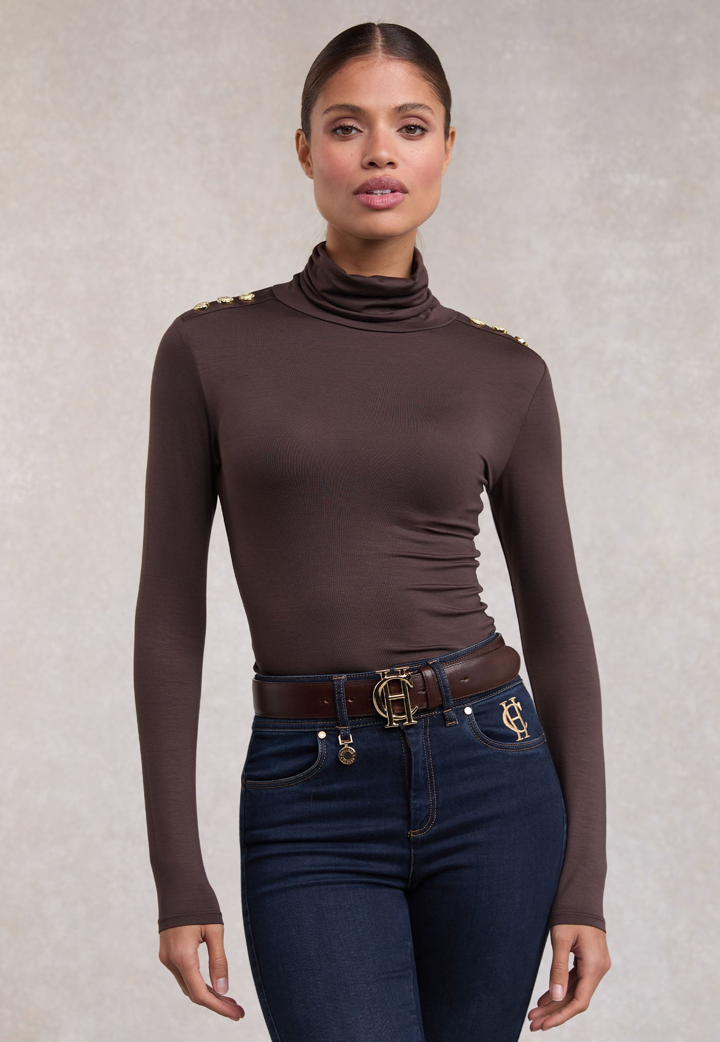 Essential Roll Neck - Coffee