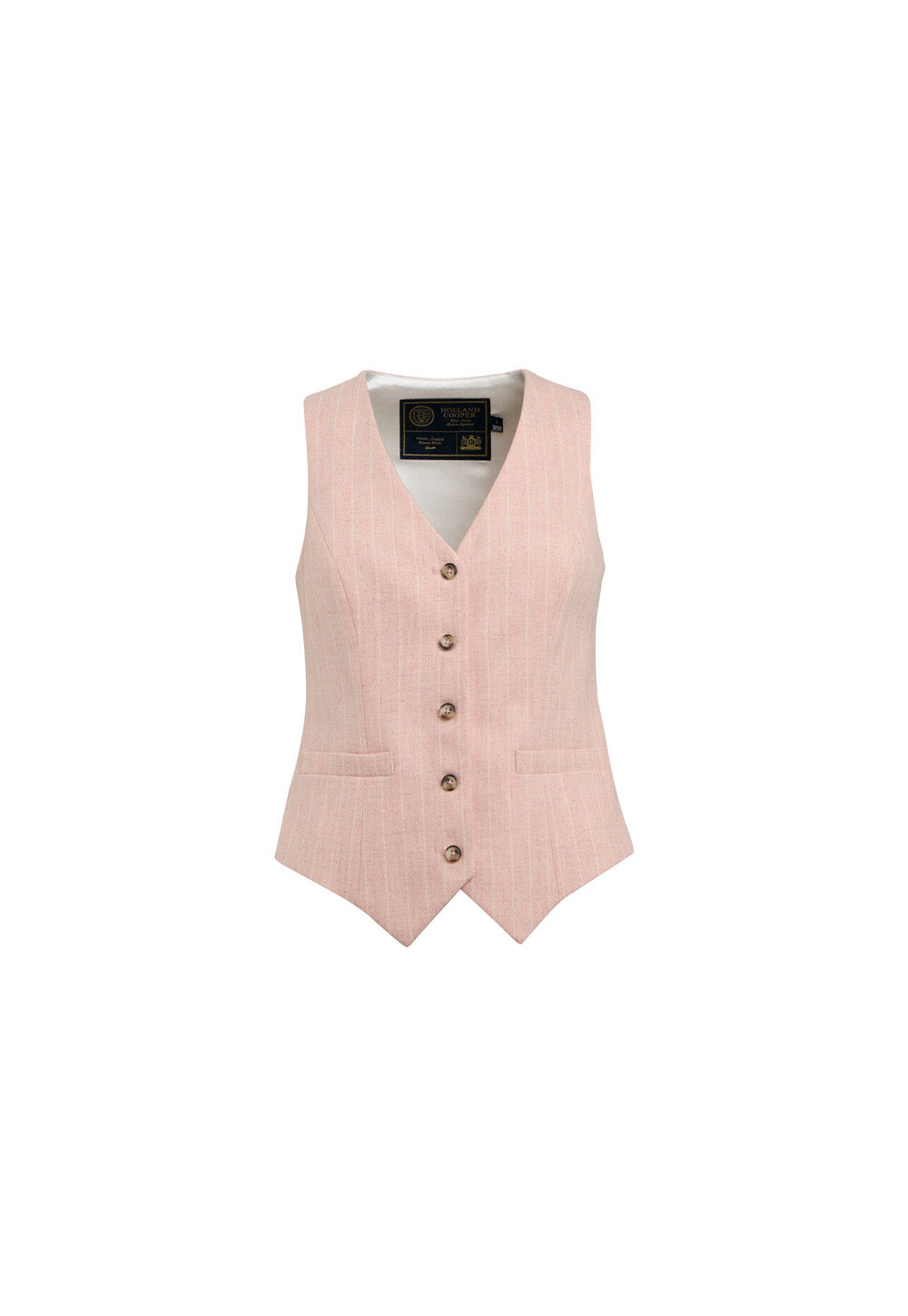 Hampton Waistcoat - Pink Chalk Pinstripe
