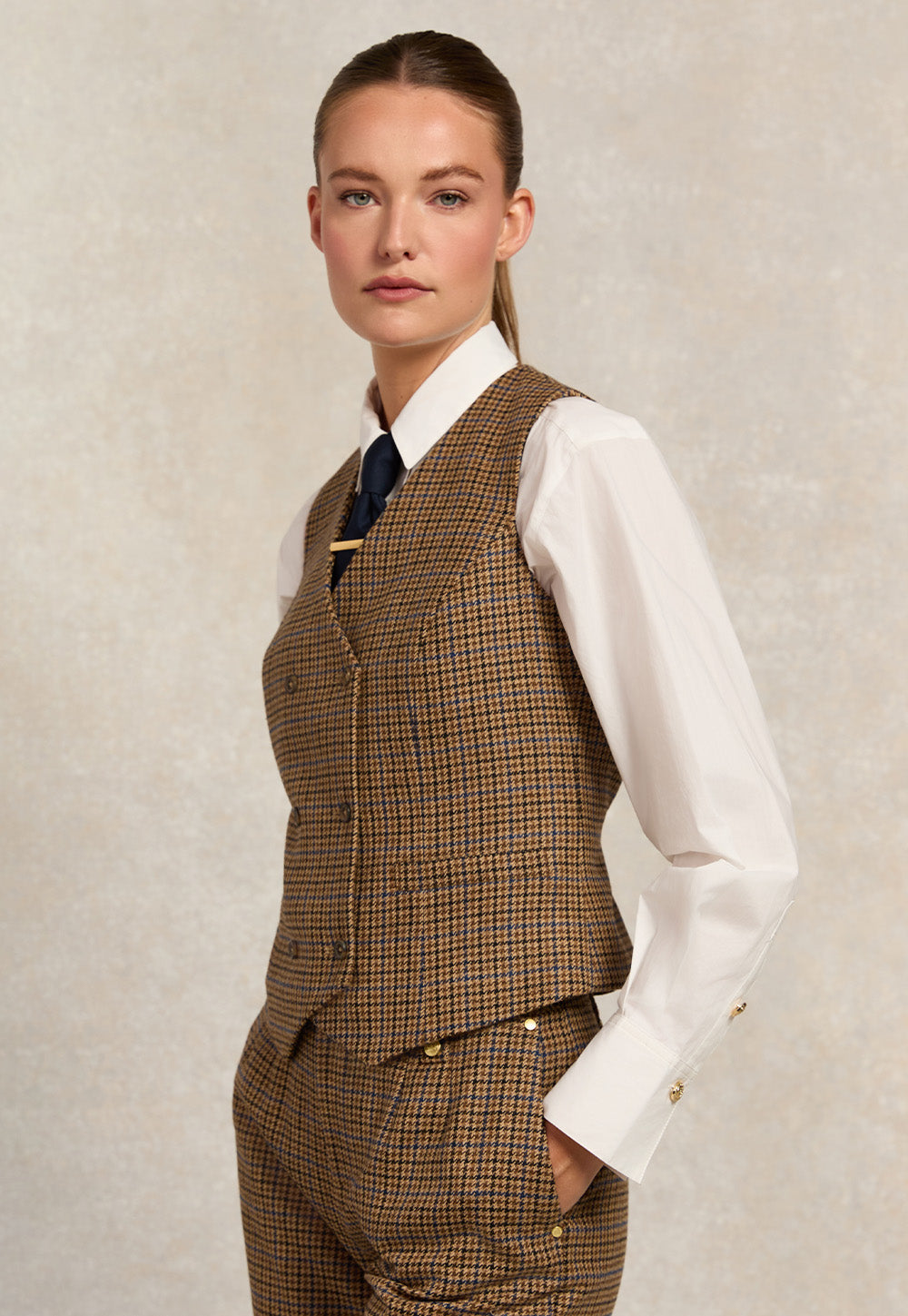 Kensington Waistcoat - Abbot Check Tweed