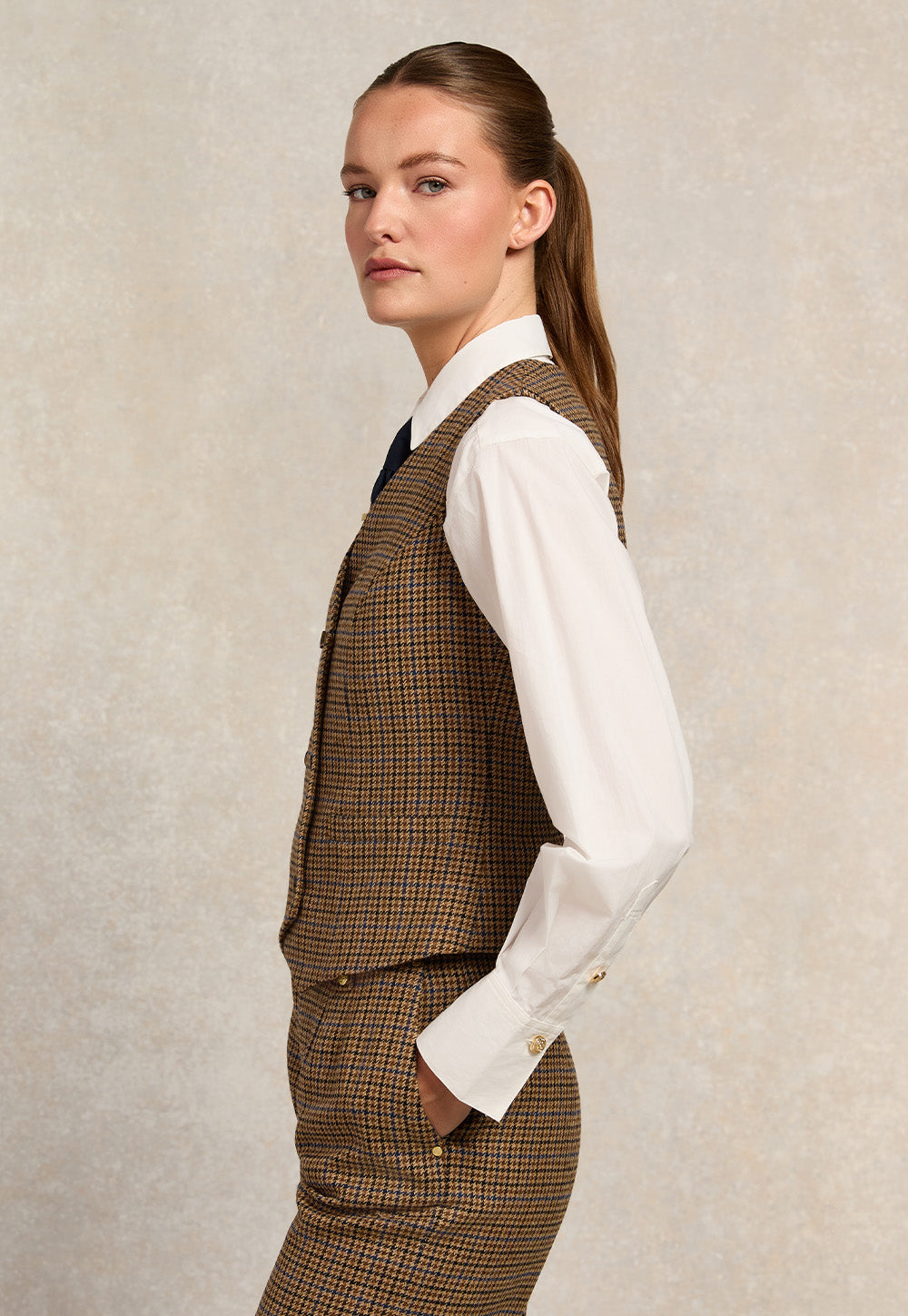 Kensington Waistcoat - Abbot Check Tweed