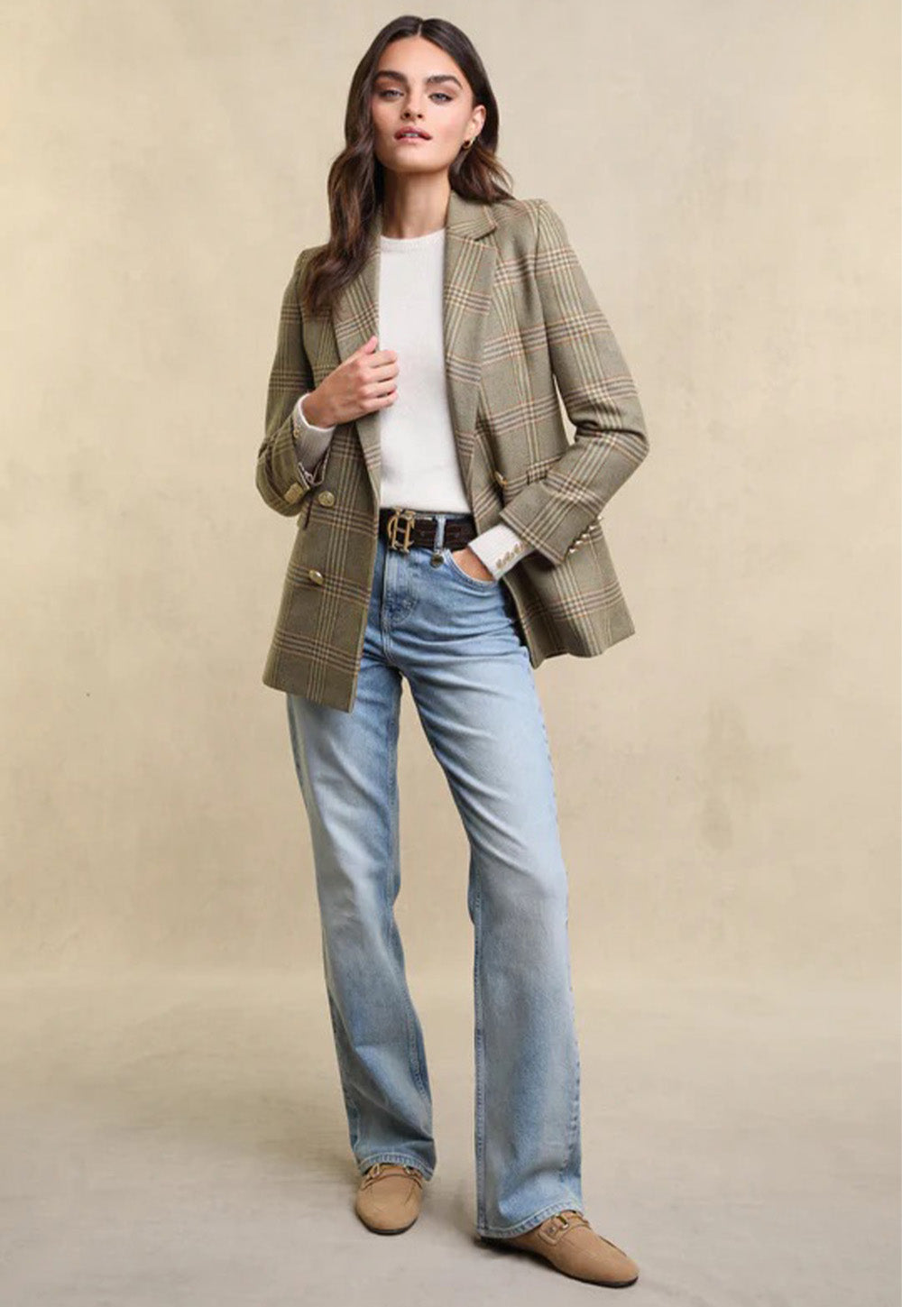Kingston Horse Bit Loafer - Tan Suede