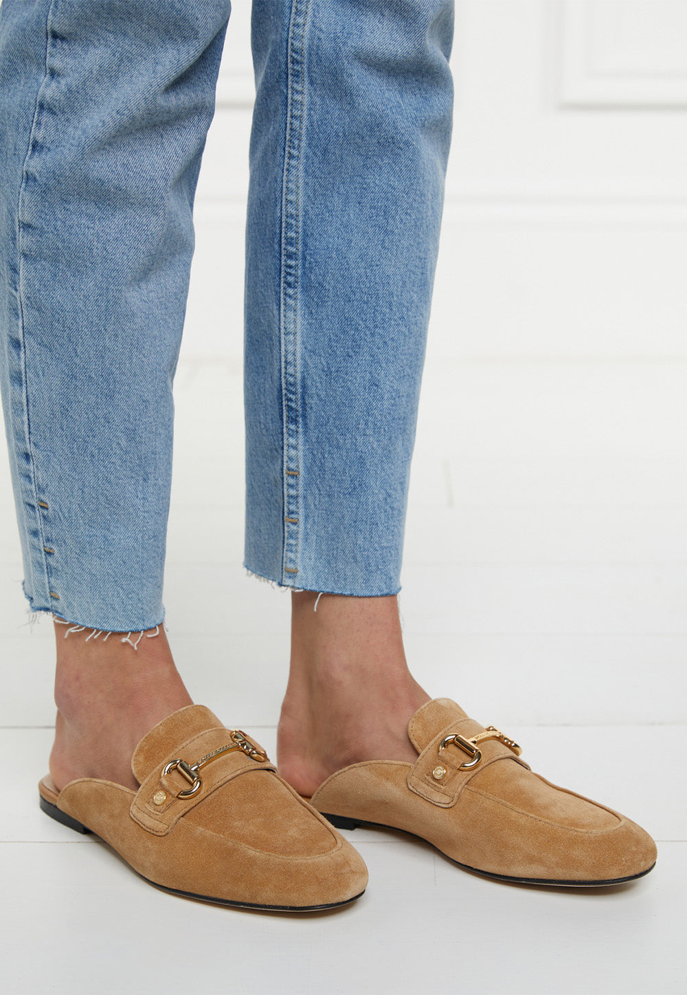 Kingston Horse Bit Loafer - Tan Suede