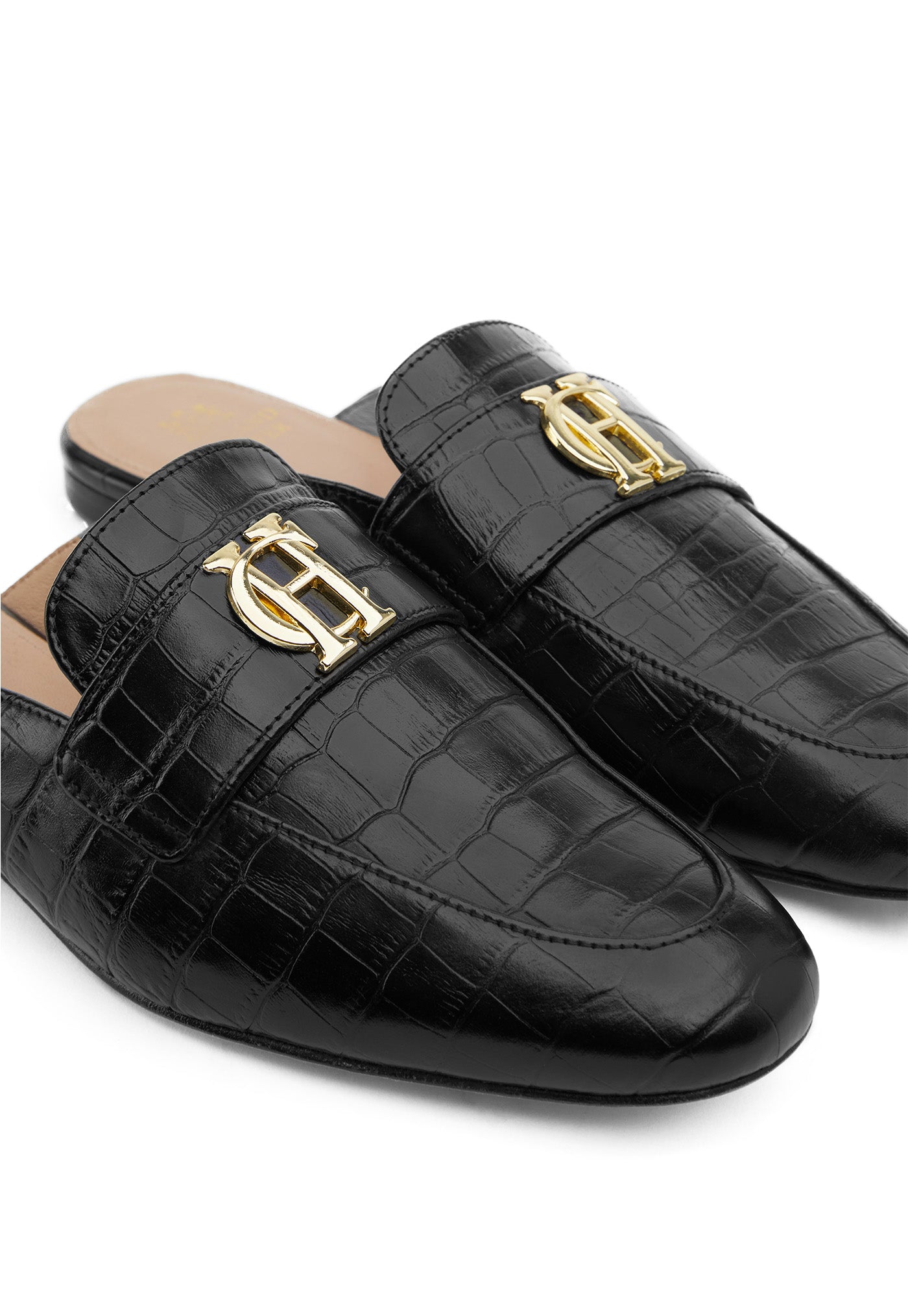 Kingston Loafer - Black Croc sold by Angel Divine