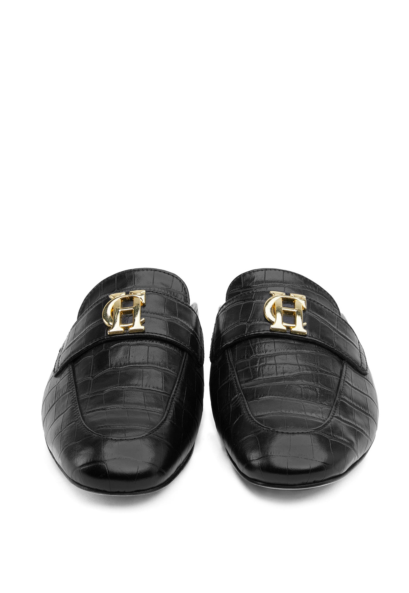 Kingston Loafer - Black Croc sold by Angel Divine