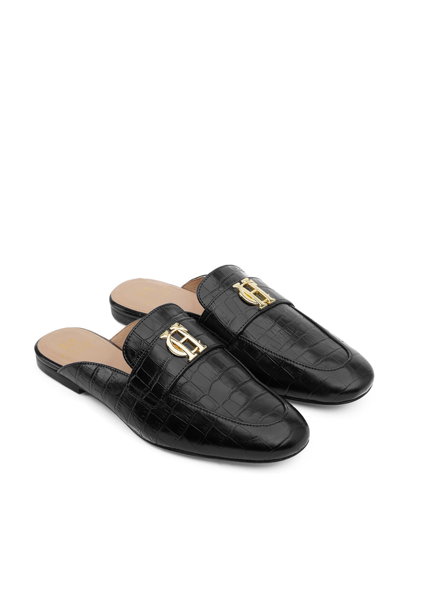 Kingston Loafer - Black Croc sold by Angel Divine