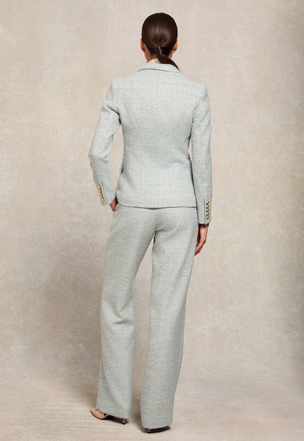 Knightsbridge Blazer - Sky Blue Boucle