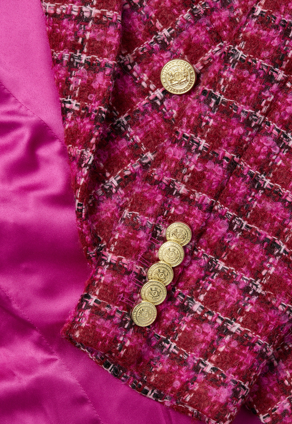 Knightsbridge Blazer - Cerise Boucle