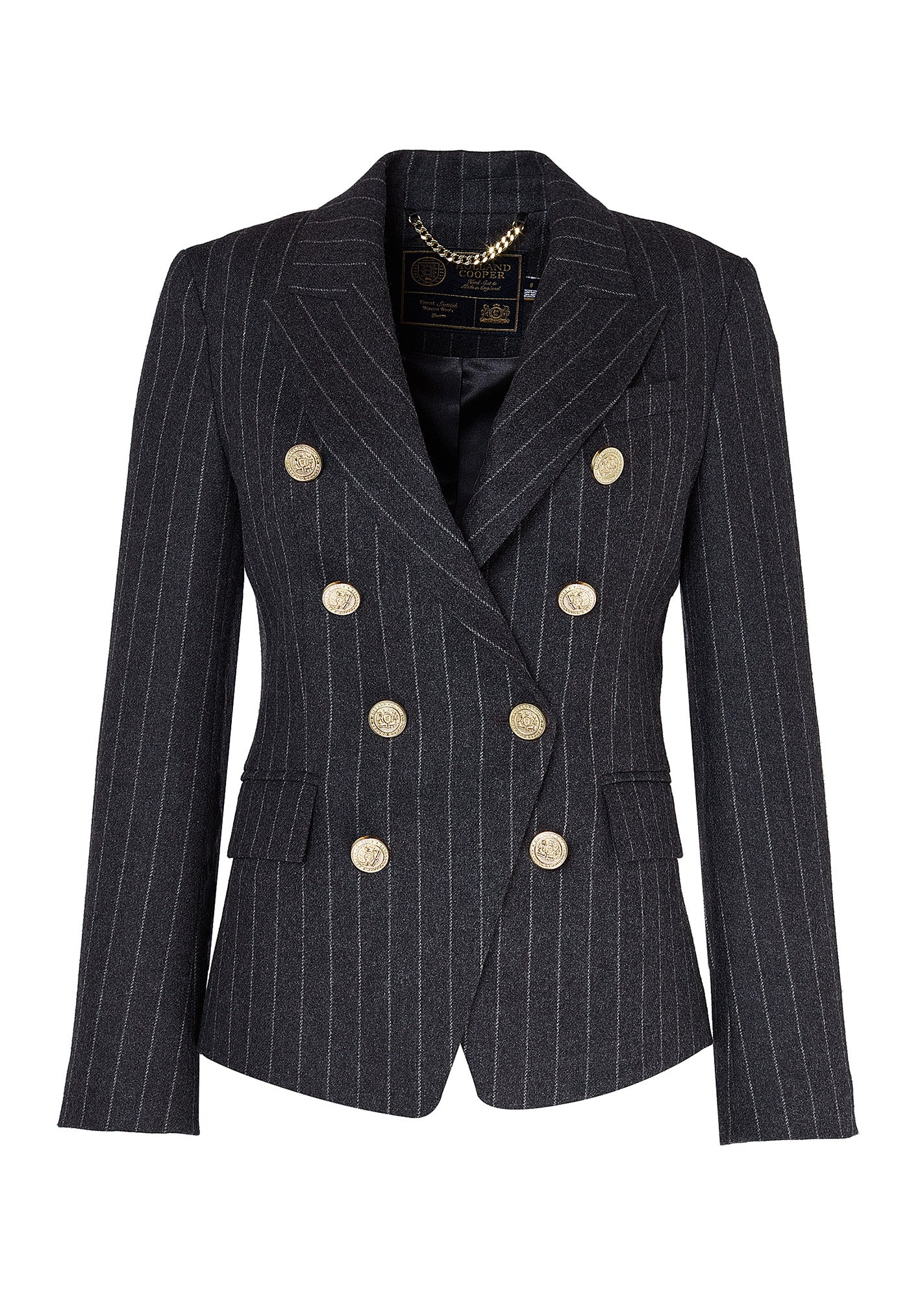 Knightsbridge Blazer - Charcoal Pinstripe