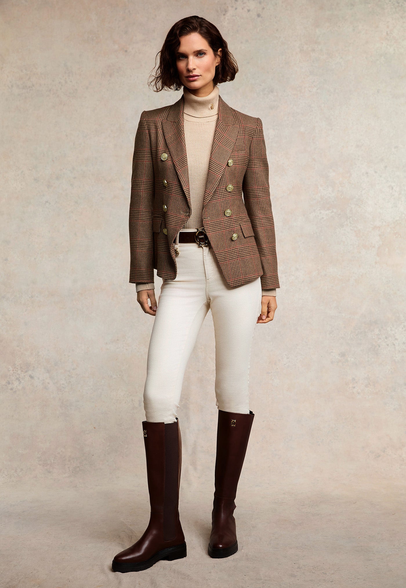 Knightsbridge Blazer - Clarence Check Merlot