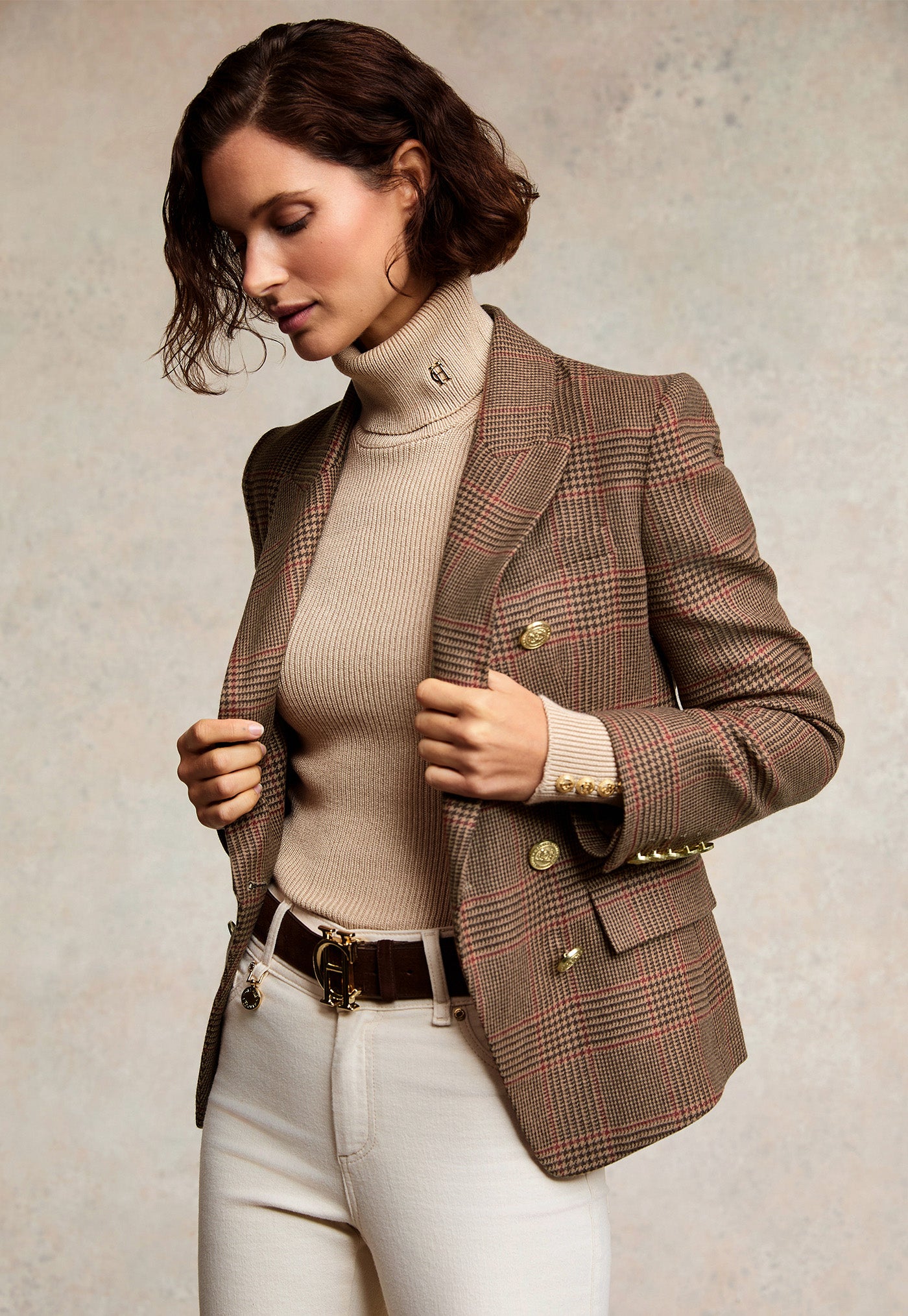 Knightsbridge Blazer - Clarence Check Merlot