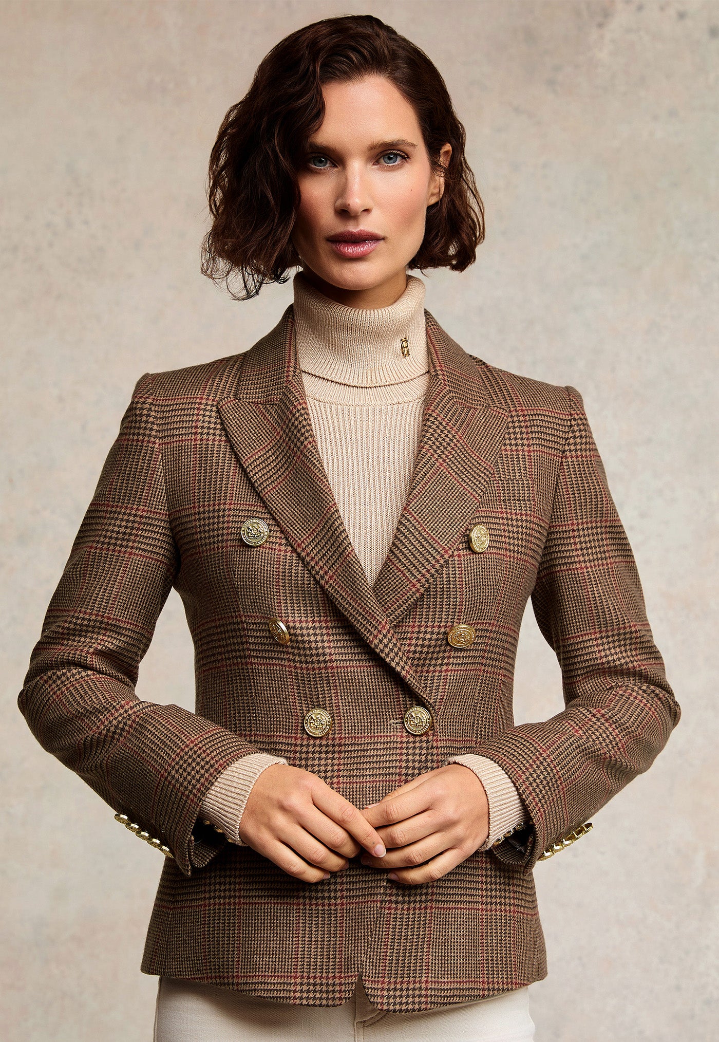 Knightsbridge Blazer - Clarence Check Merlot