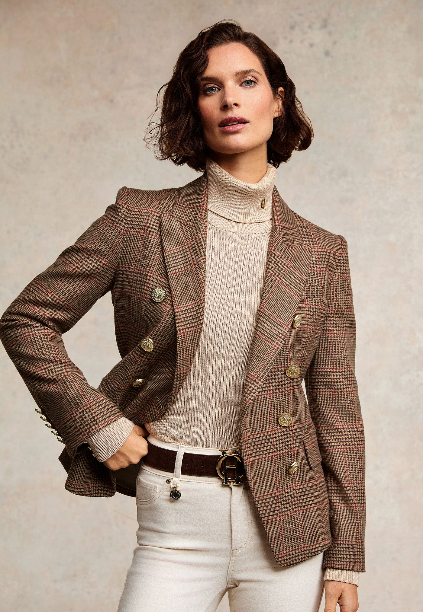 Knightsbridge Blazer - Clarence Check Merlot