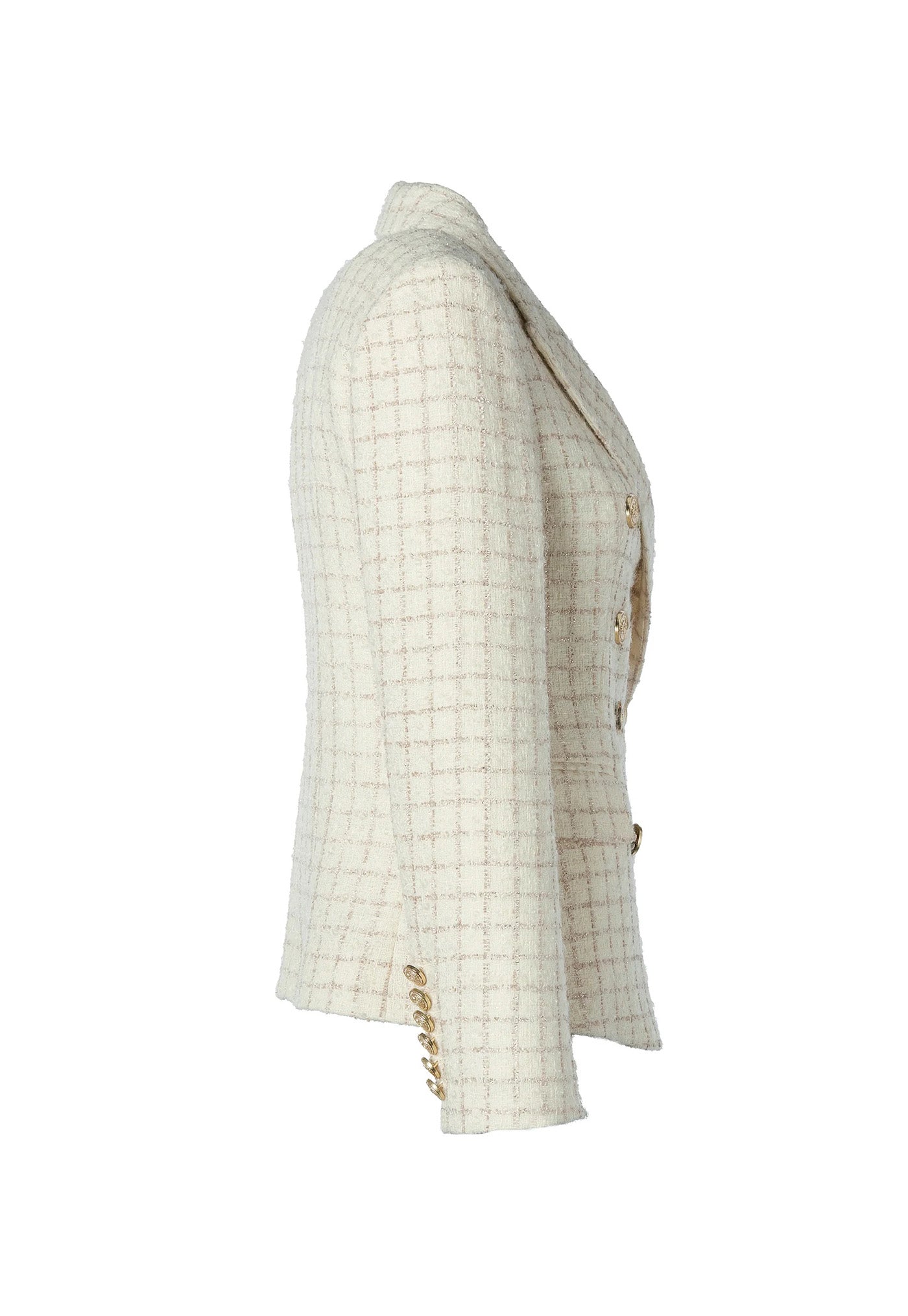 Knightsbridge Blazer - Ivory Sparkle Tweed sold by Angel Divine