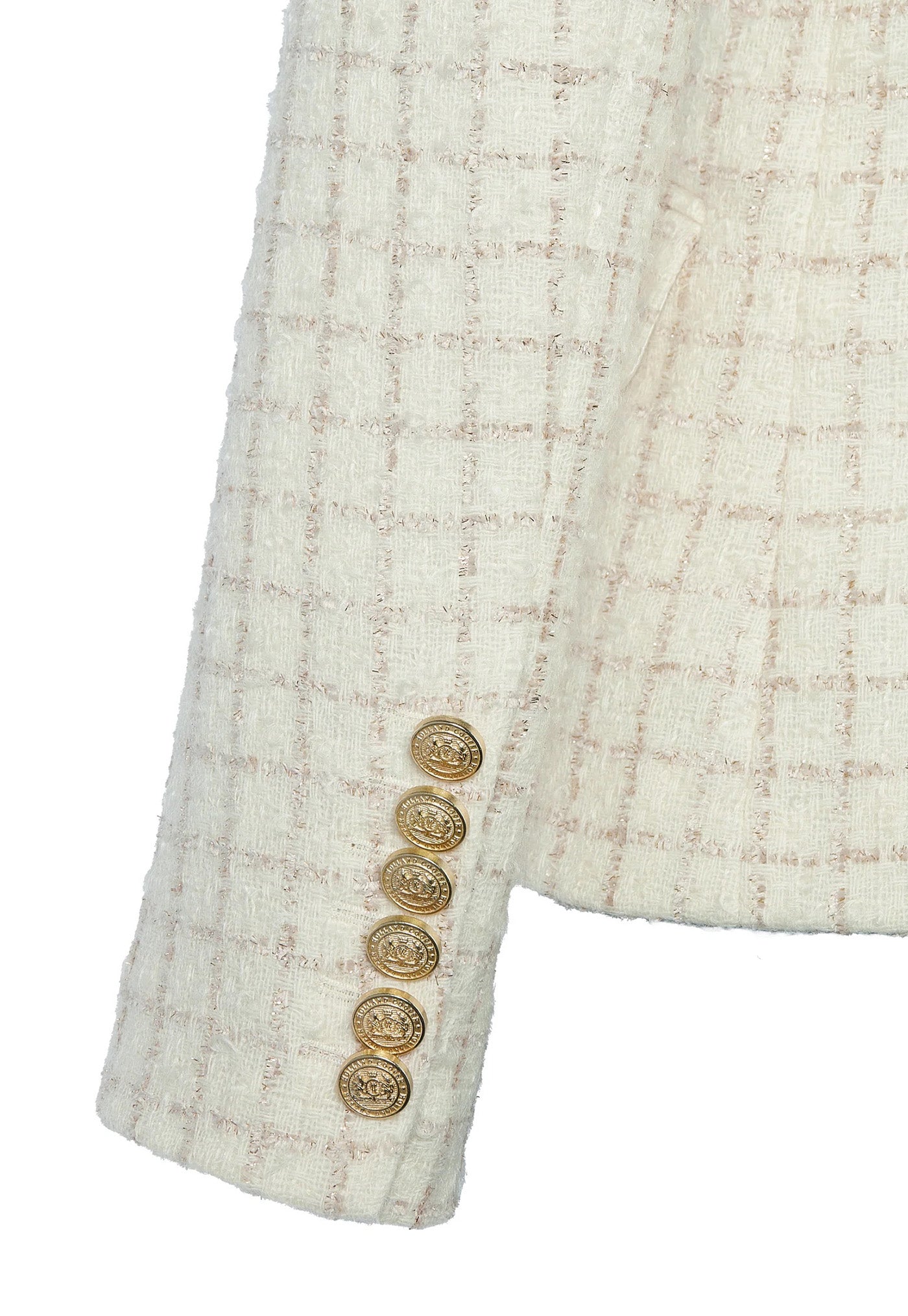 Knightsbridge Blazer - Ivory Sparkle Tweed sold by Angel Divine