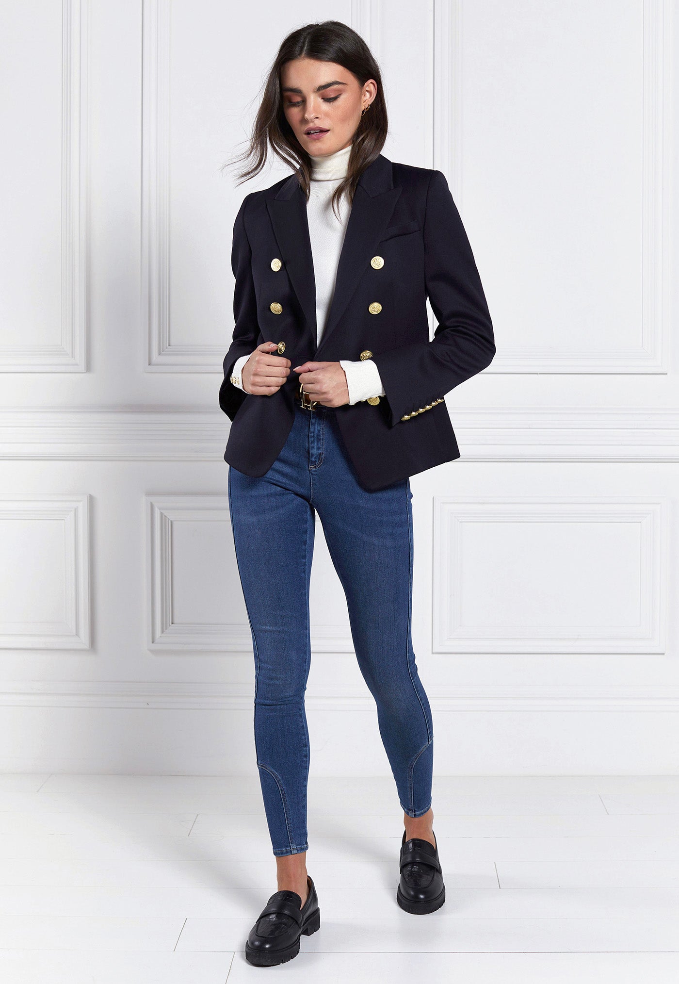 Knightsbridge Blazer - Navy Barathea sold by Angel Divine