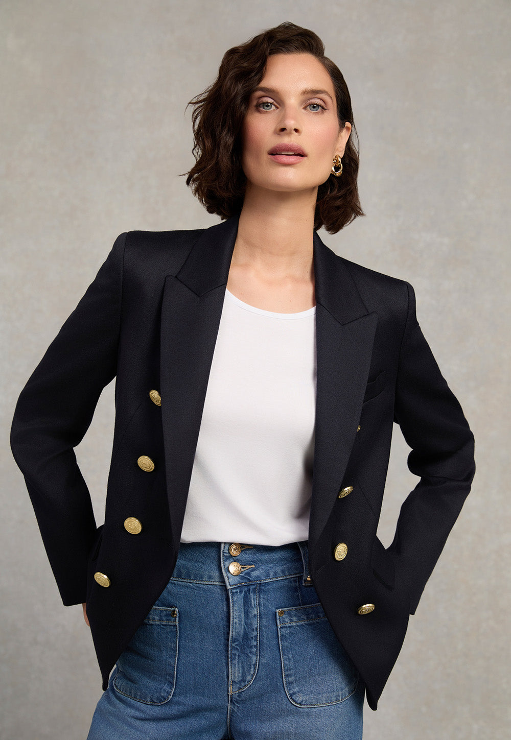Knightsbridge Blazer - Navy Barathea