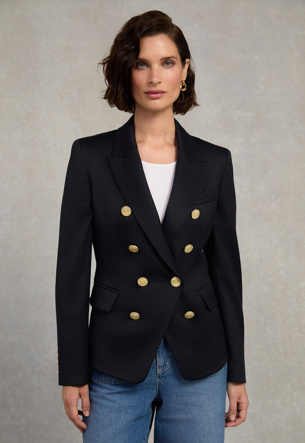 Knightsbridge Blazer - Navy Barathea