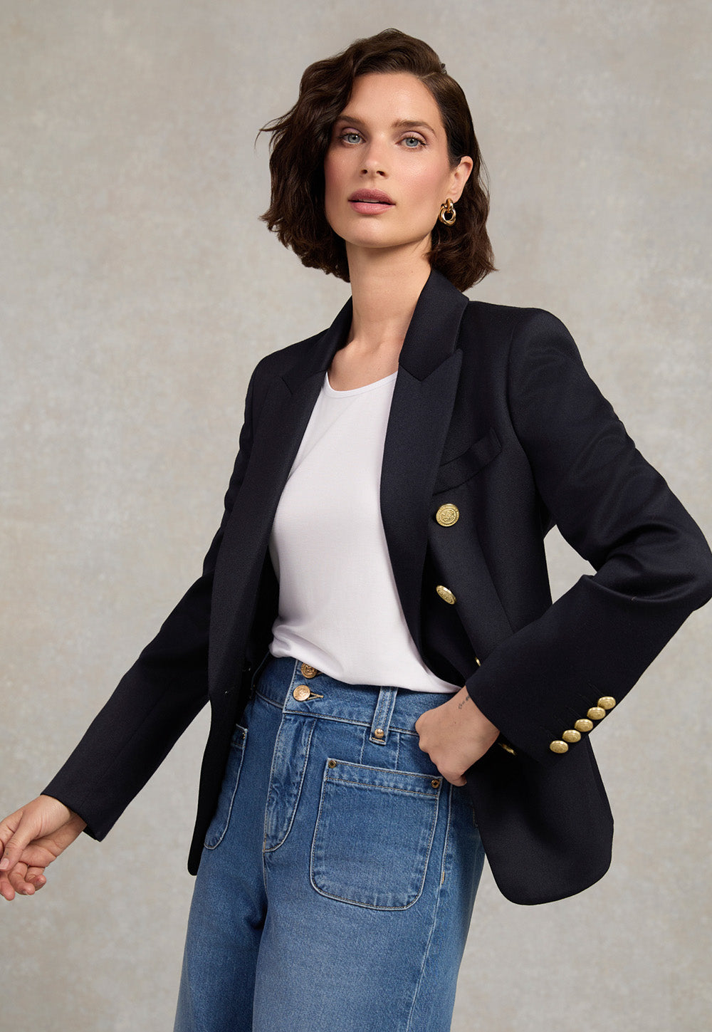 Knightsbridge Blazer - Navy Barathea