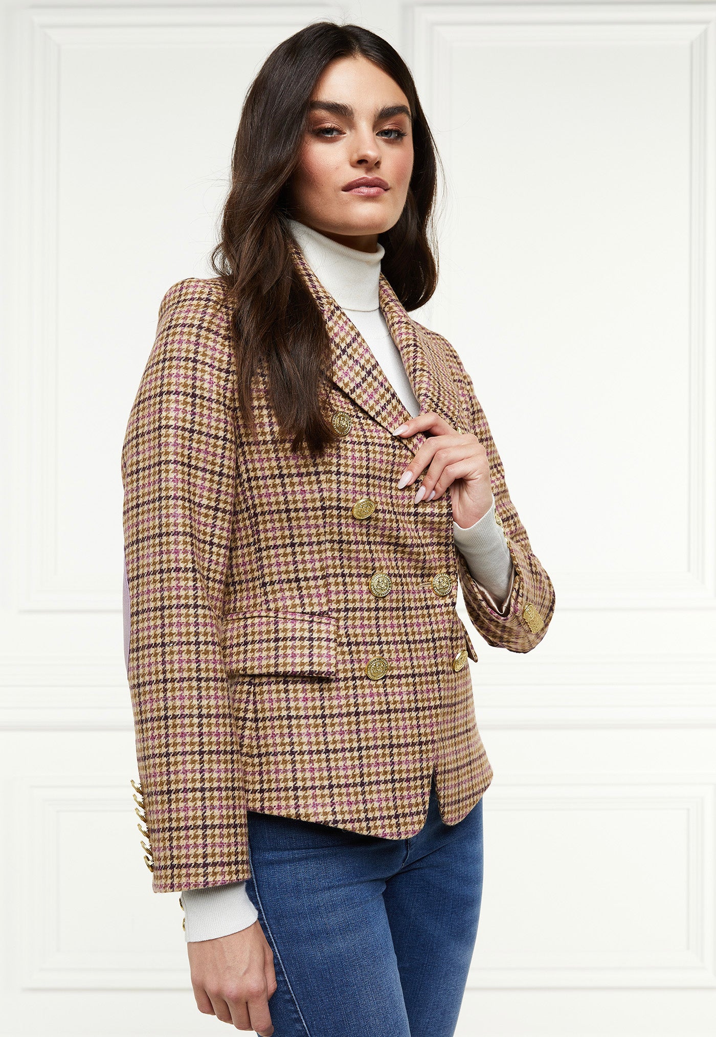 Knightsbridge Blazer - Sudeley Pink Tweed sold by Angel Divine