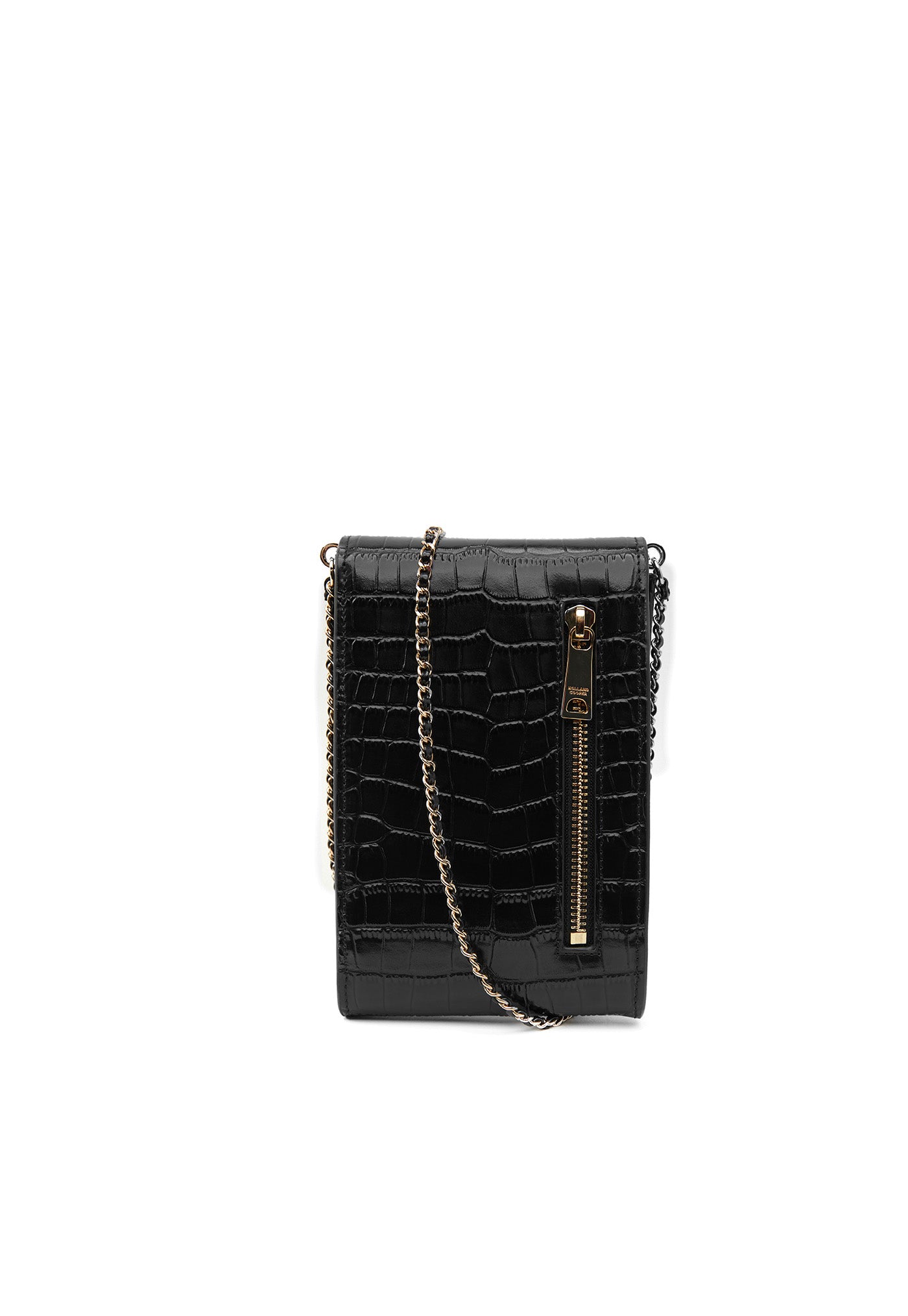 Knightsbridge Phone Pouch - Black Croc sold by Angel Divine