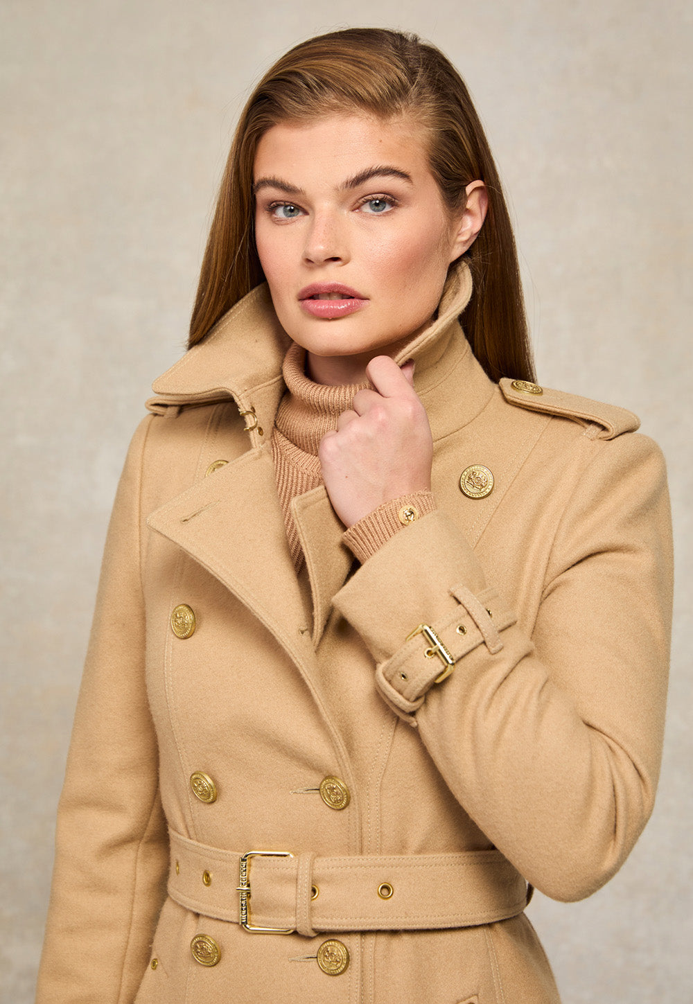 Marlborough Trench Coat Full Length - Camel