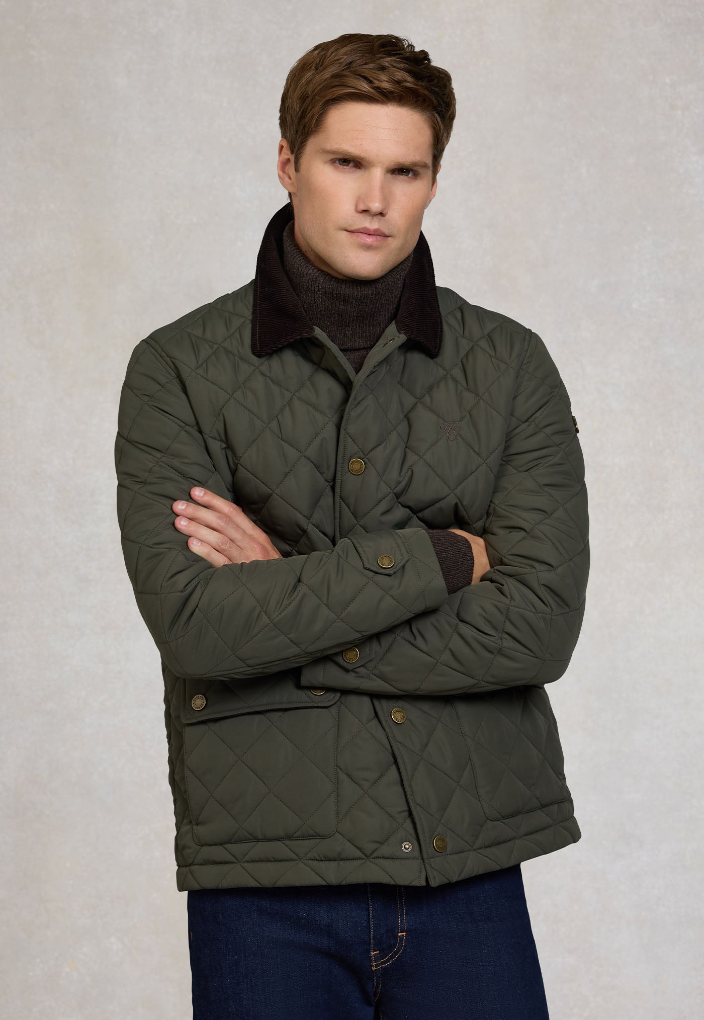Men's Quilted Liner Jacket - Army Khaki