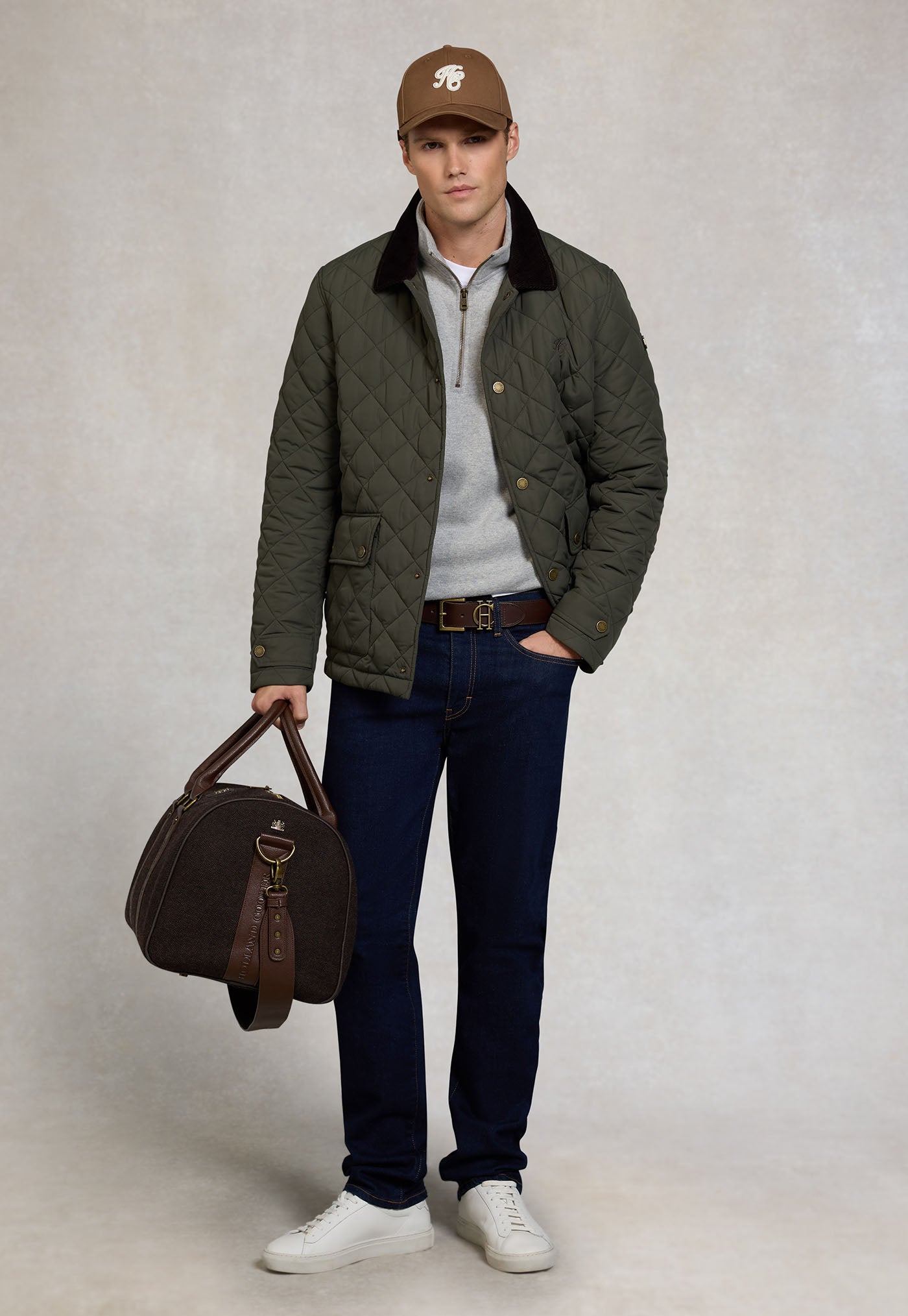 Men's Quilted Liner Jacket - Army Khaki