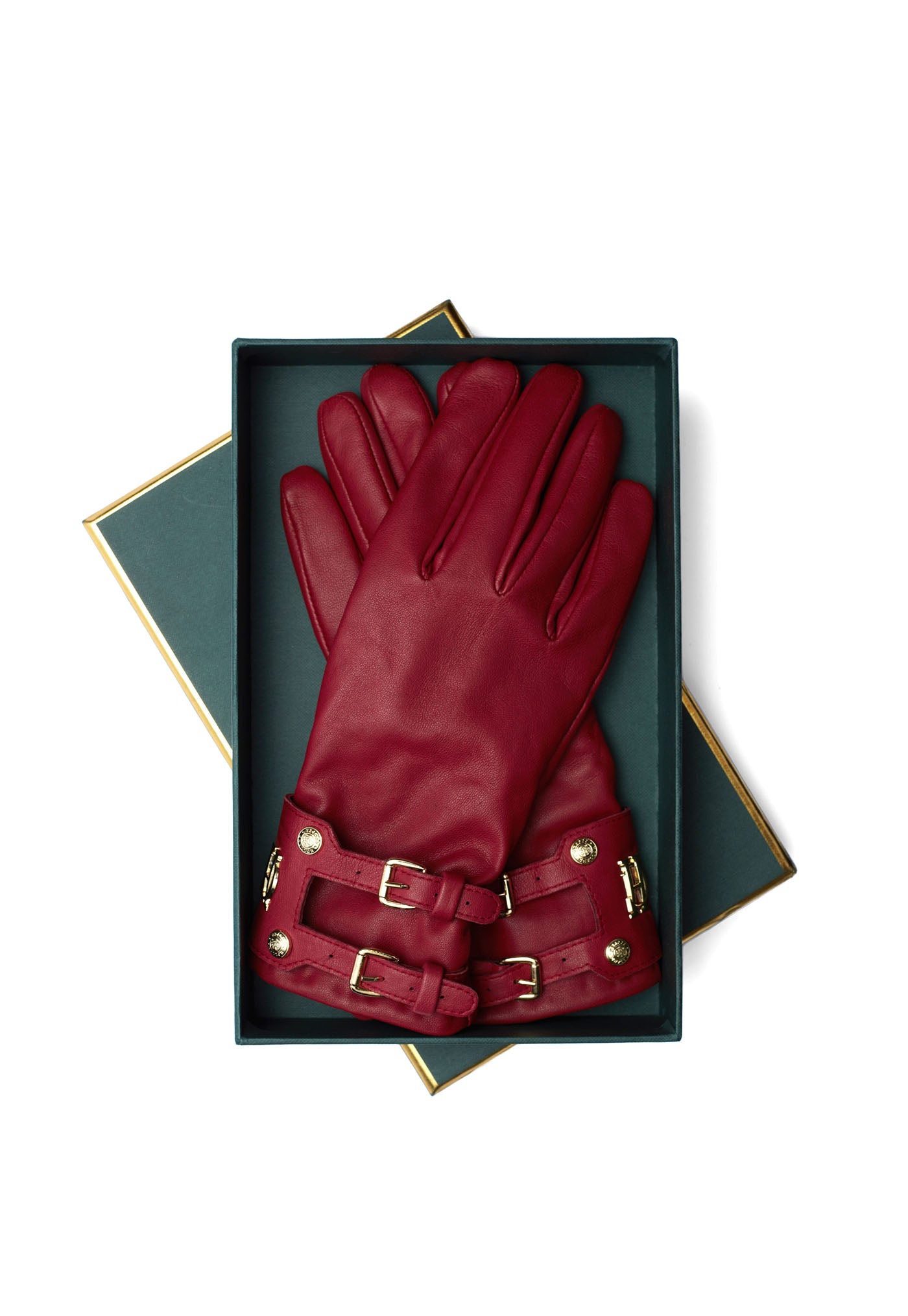 Monogram Leather Gloves - Mulberry