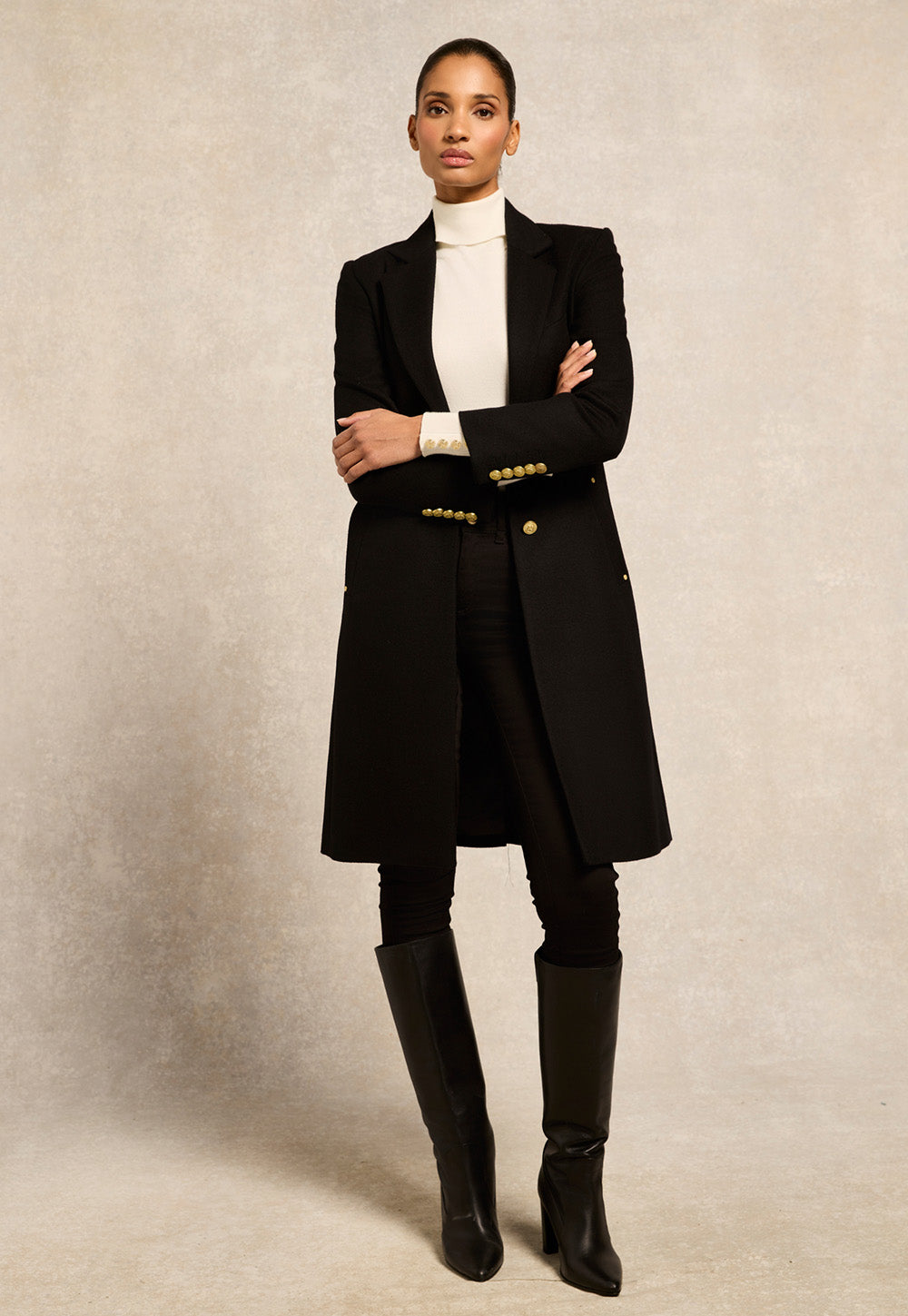 Regency Coat - Soft Black