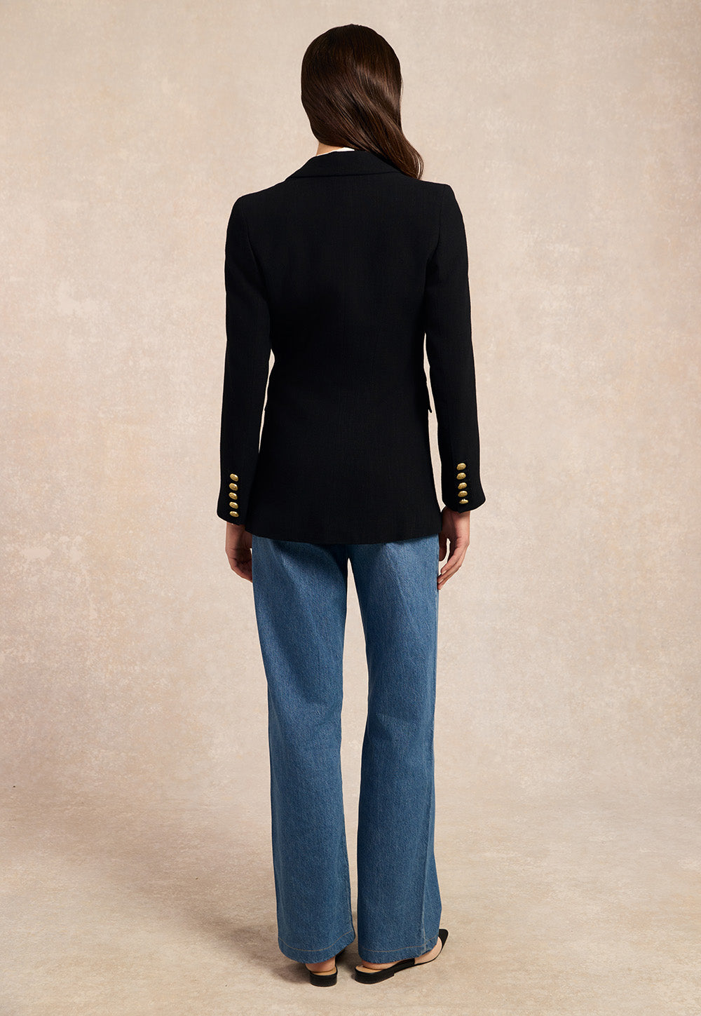 Regency Slingback - Nude Black