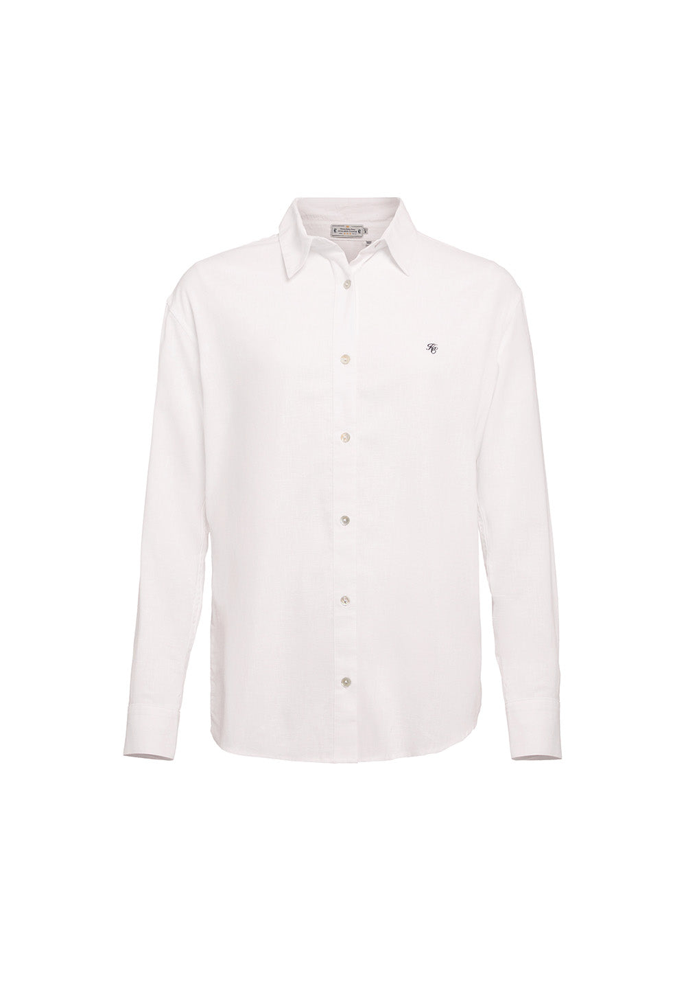 Relaxed Fit Linen Shirt - Optic White