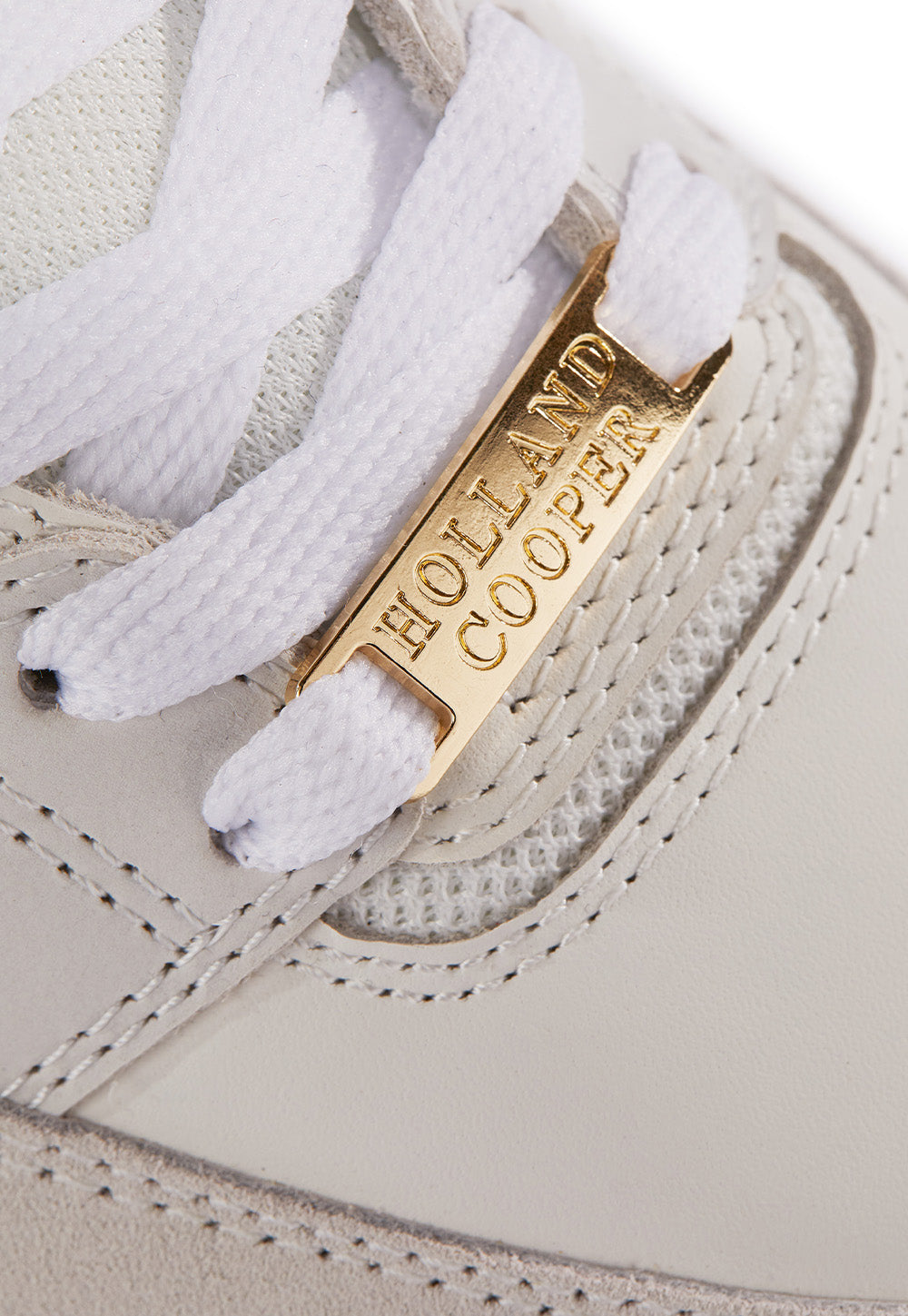 Retro Trainer - White Racing Green