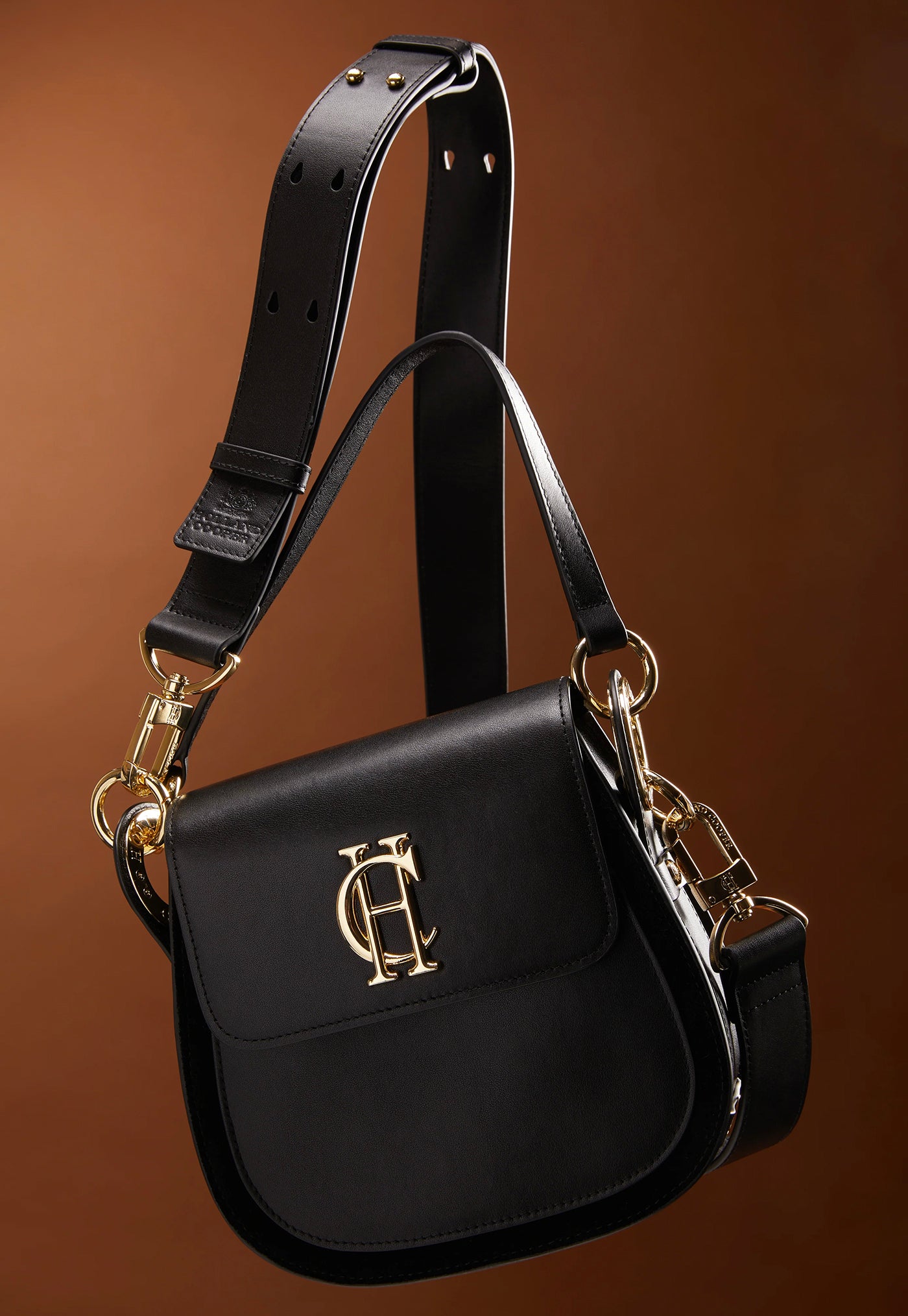 Chelsea Saddle Bag - Soft Black