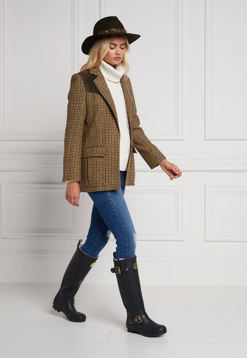 Sherpa Lined Regency Wellington - Matte Black