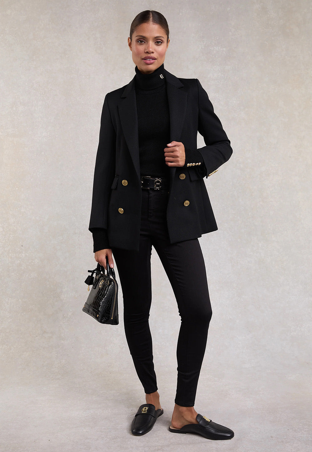 Tall Jodhpur Jean - Black