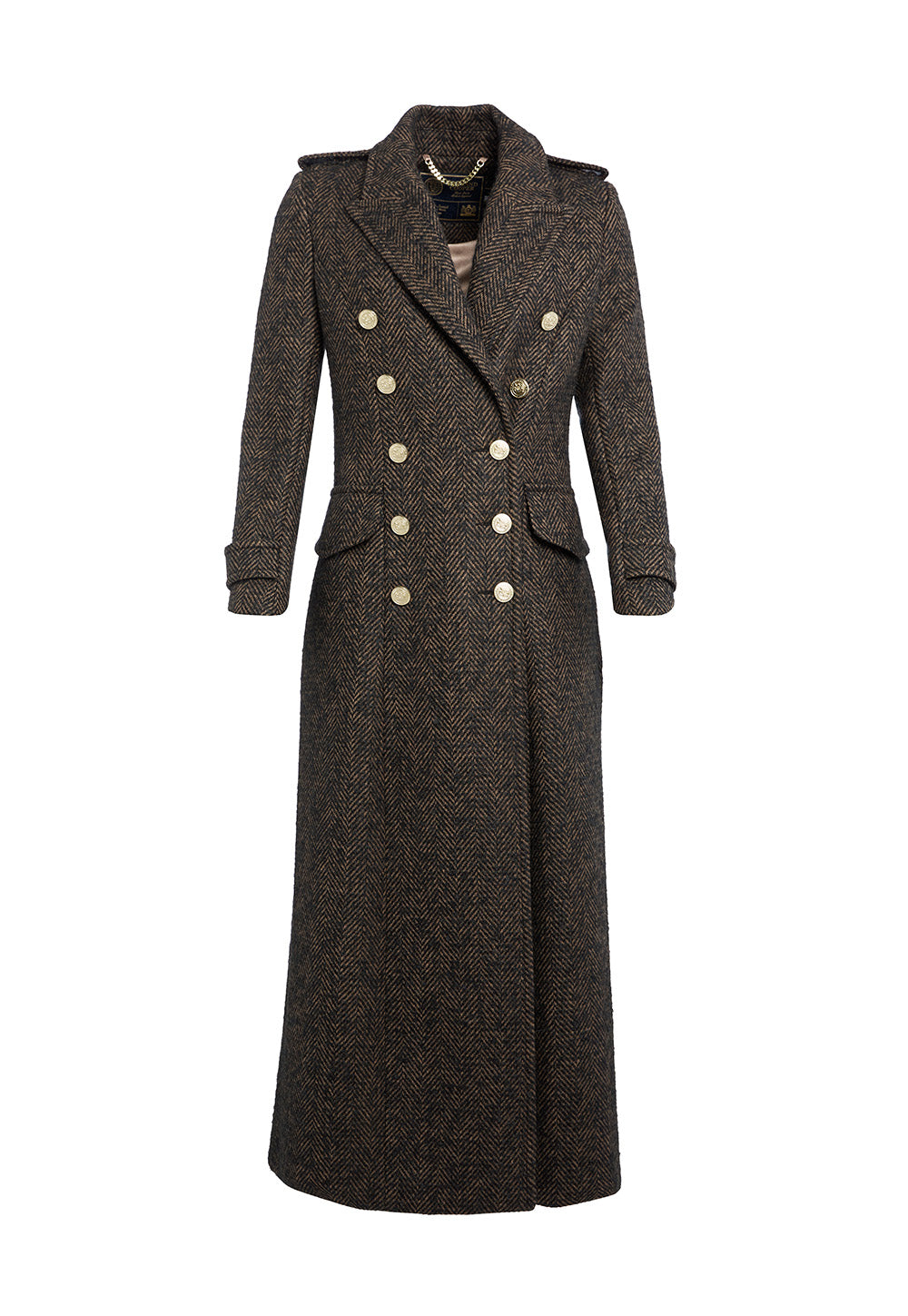 The Great Coat - Walnut Herringbone